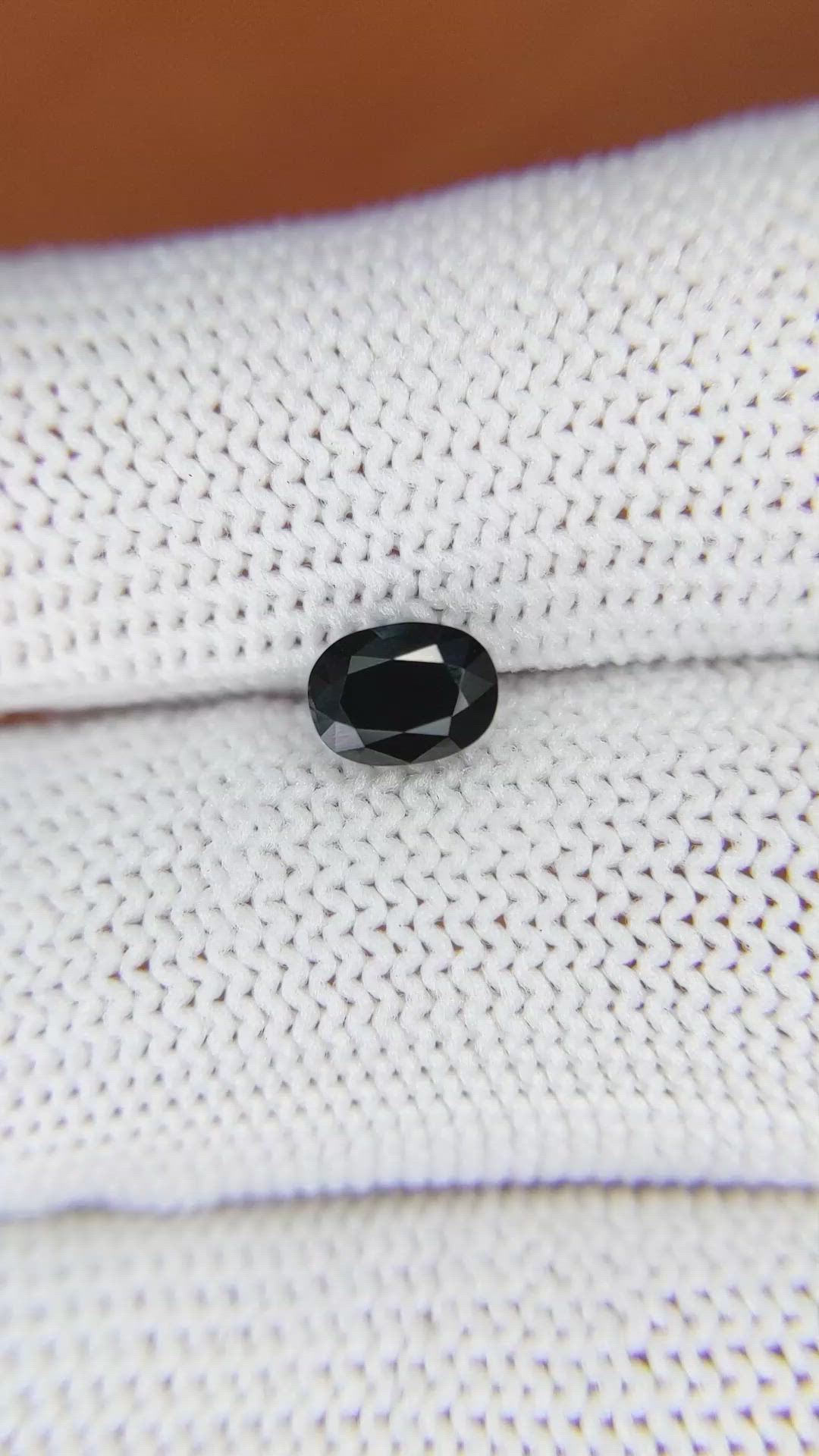 1.07 Ct. Blue Sapphire from Ceylon (Sri Lanka) Size Video