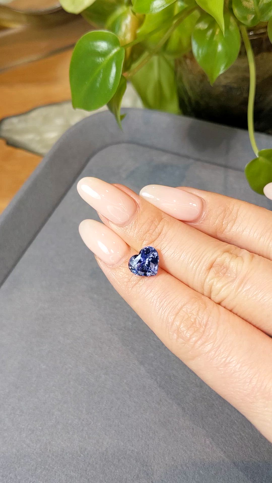 3.58 Ct. Blue Sapphire from Ceylon (Sri Lanka) Size Video