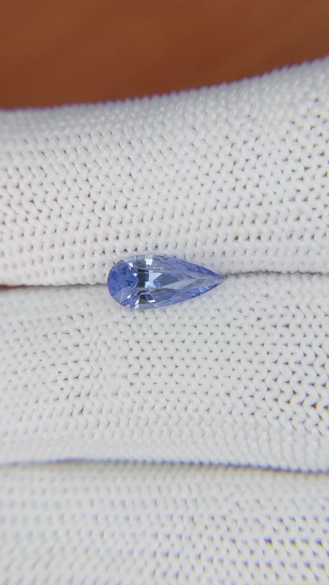 1.33 Ct. Blue Sapphire from Ceylon (Sri Lanka) Size Video