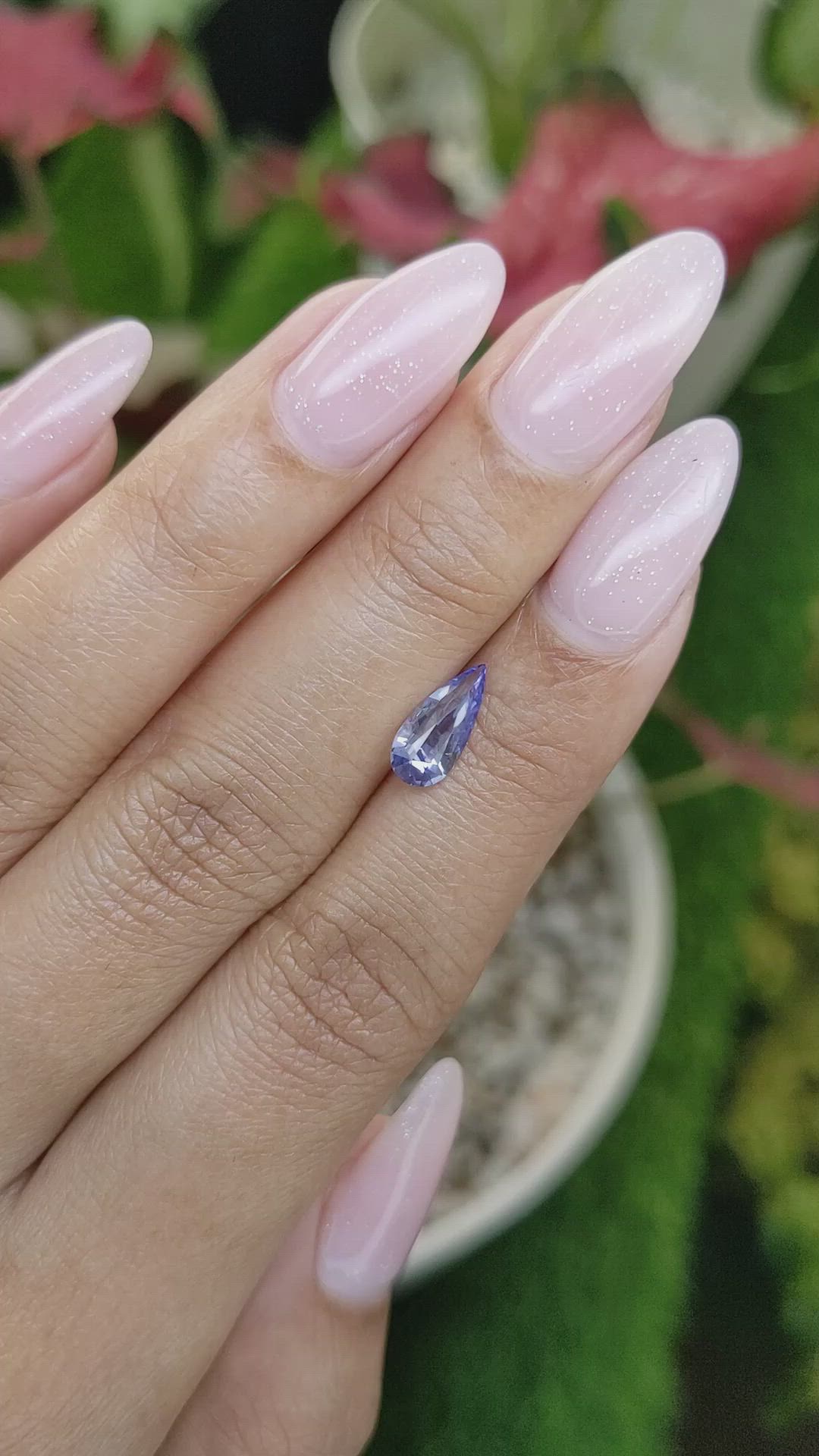 1.33 Ct. Blue Sapphire from Ceylon (Sri Lanka) Size Video