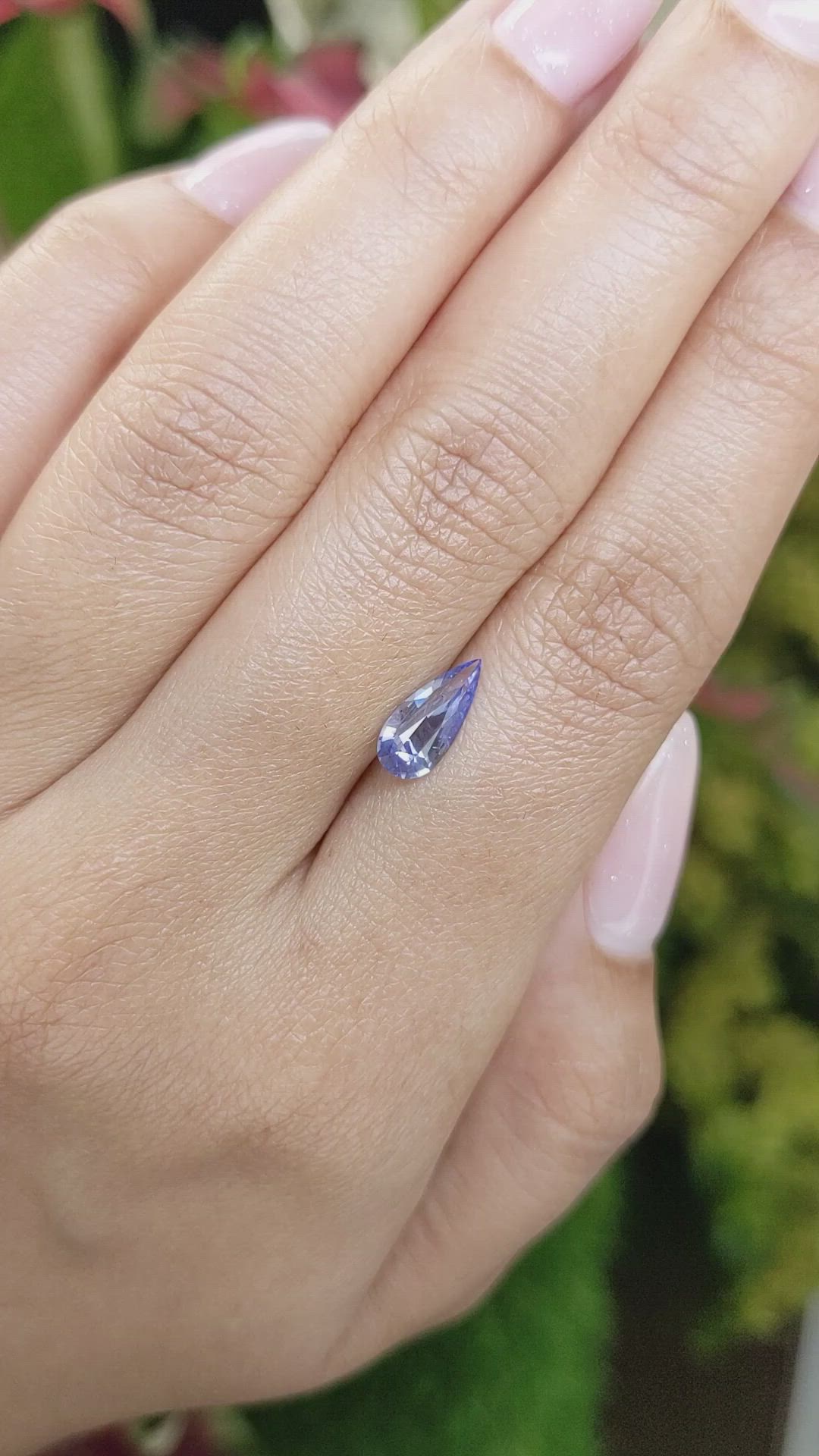 1.33 Ct. Blue Sapphire from Ceylon (Sri Lanka) Size Video