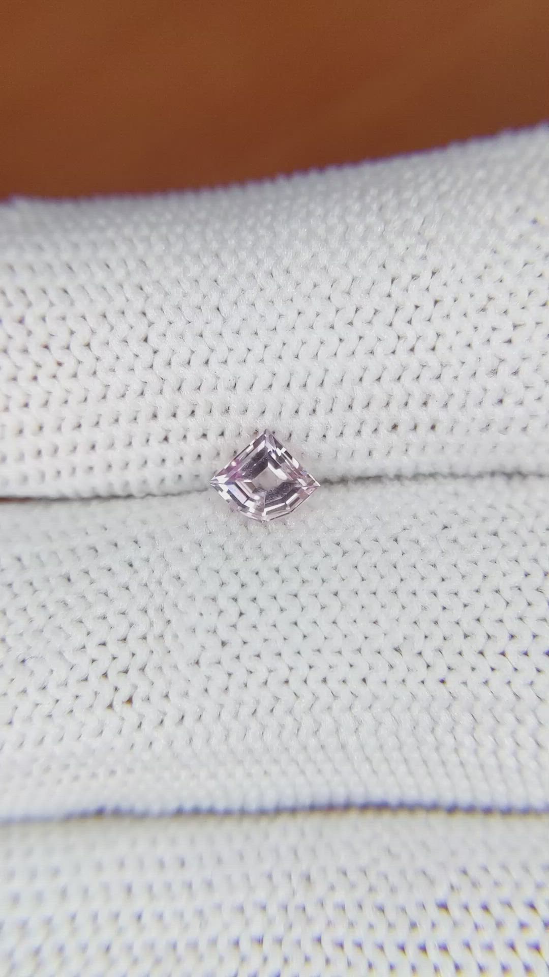 0.43 Ct. Pink Sapphire from Ceylon (Sri Lanka) Size Video