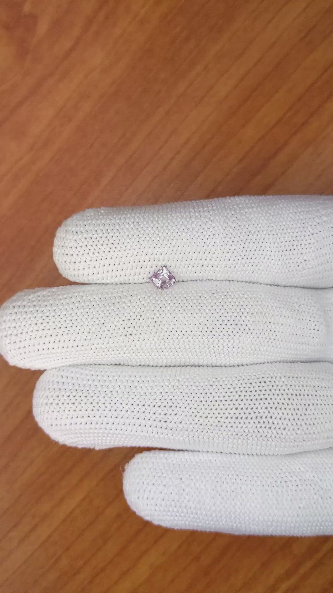 0.43 Ct. Pink Sapphire from Ceylon (Sri Lanka) Size Video