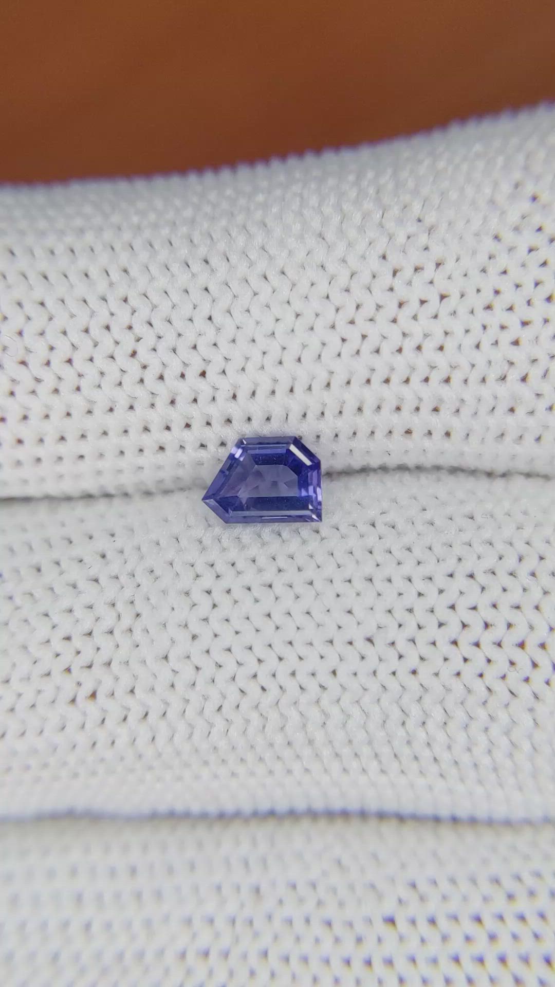 0.57 Ct. Blue Sapphire from Ceylon (Sri Lanka) Size Video