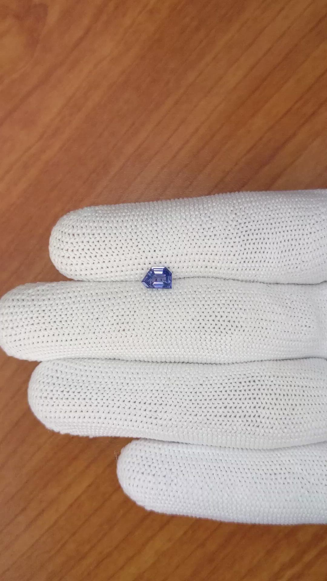 0.57 Ct. Blue Sapphire from Ceylon (Sri Lanka) Size Video