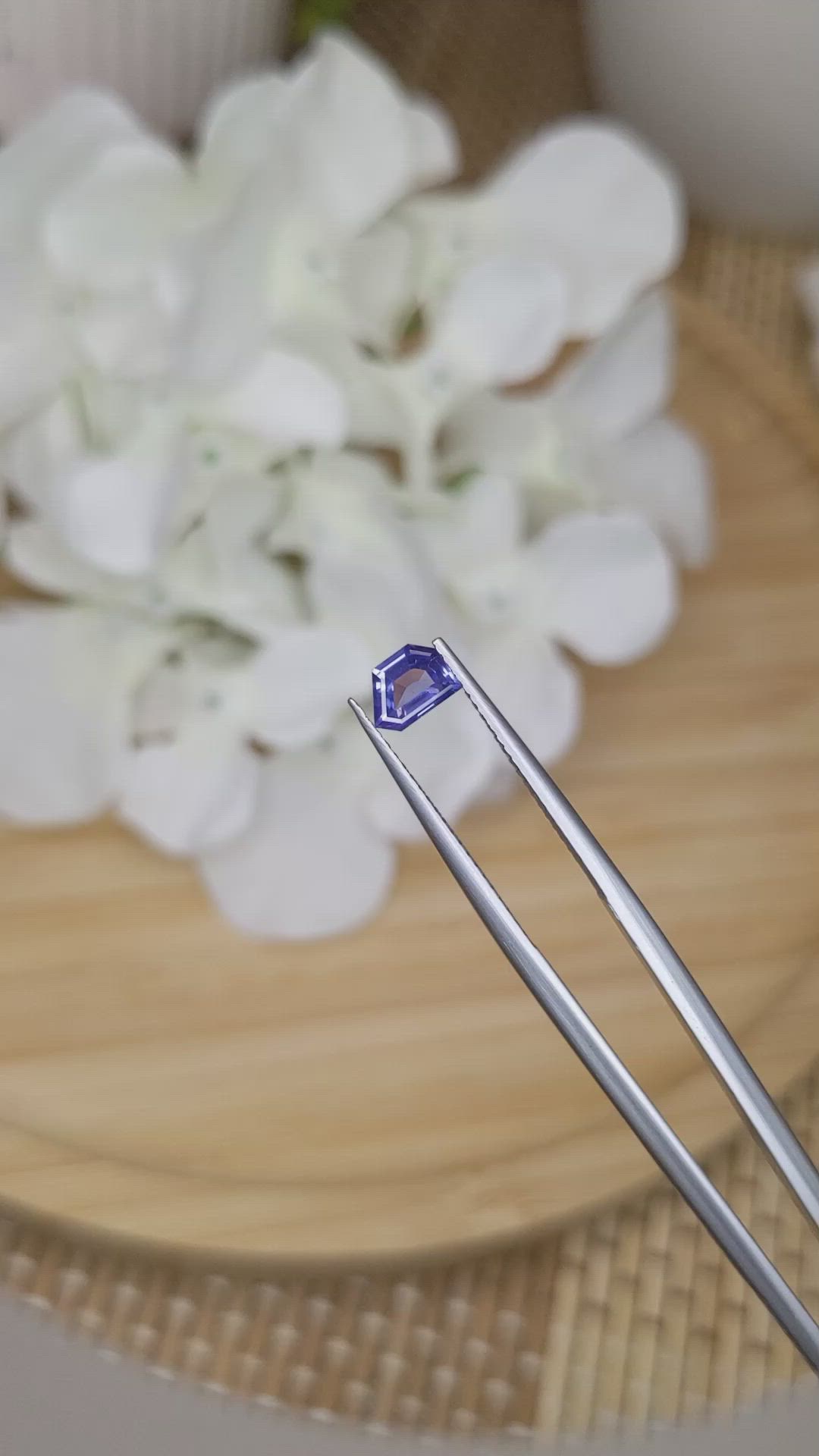 0.57 Ct. Blue Sapphire from Ceylon (Sri Lanka) Size Video