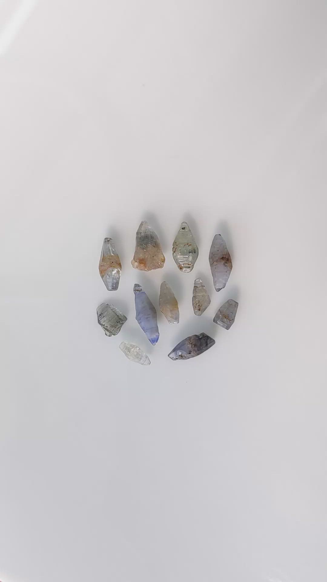 27.54 Ct. Multi Color Sapphire Crystal from Ceylon (Sri Lanka) Size Video