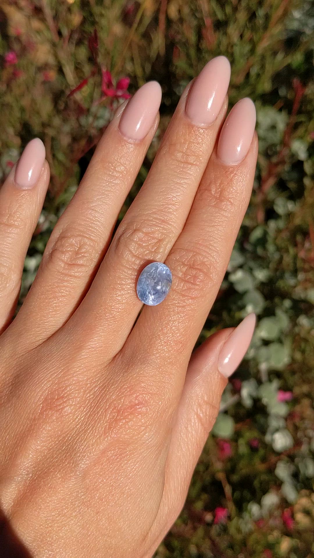 6.25 Ct. Blue Sapphire from Ceylon (Sri Lanka) Size Video