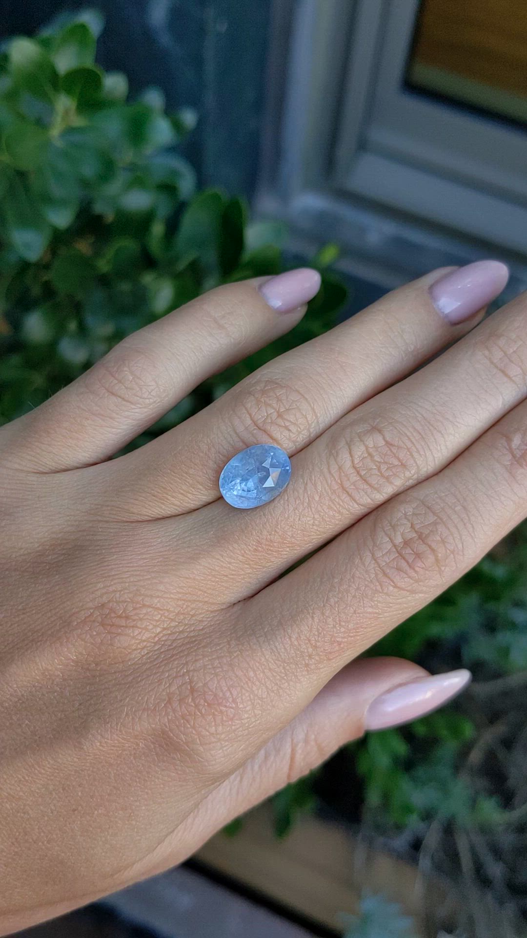 6.25 Ct. Blue Sapphire from Ceylon (Sri Lanka) Size Video