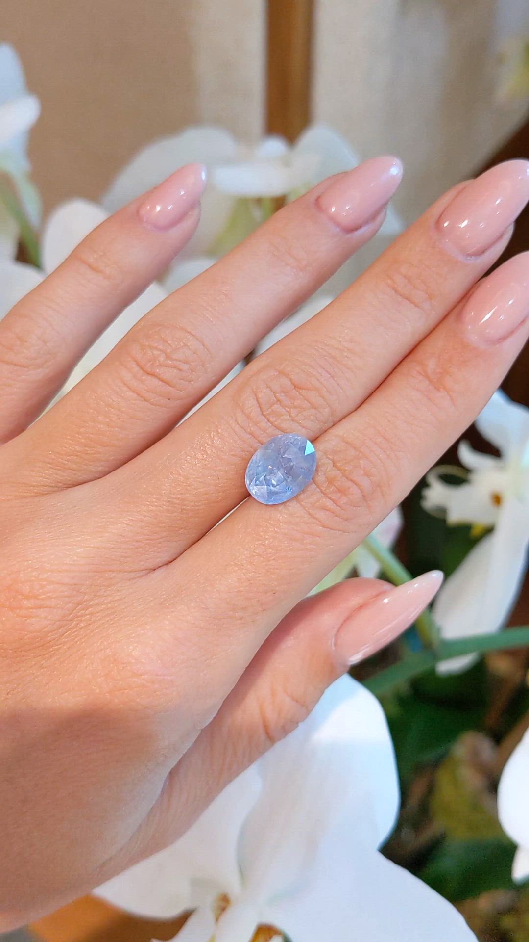 6.25 Ct. Blue Sapphire from Ceylon (Sri Lanka) Size Video