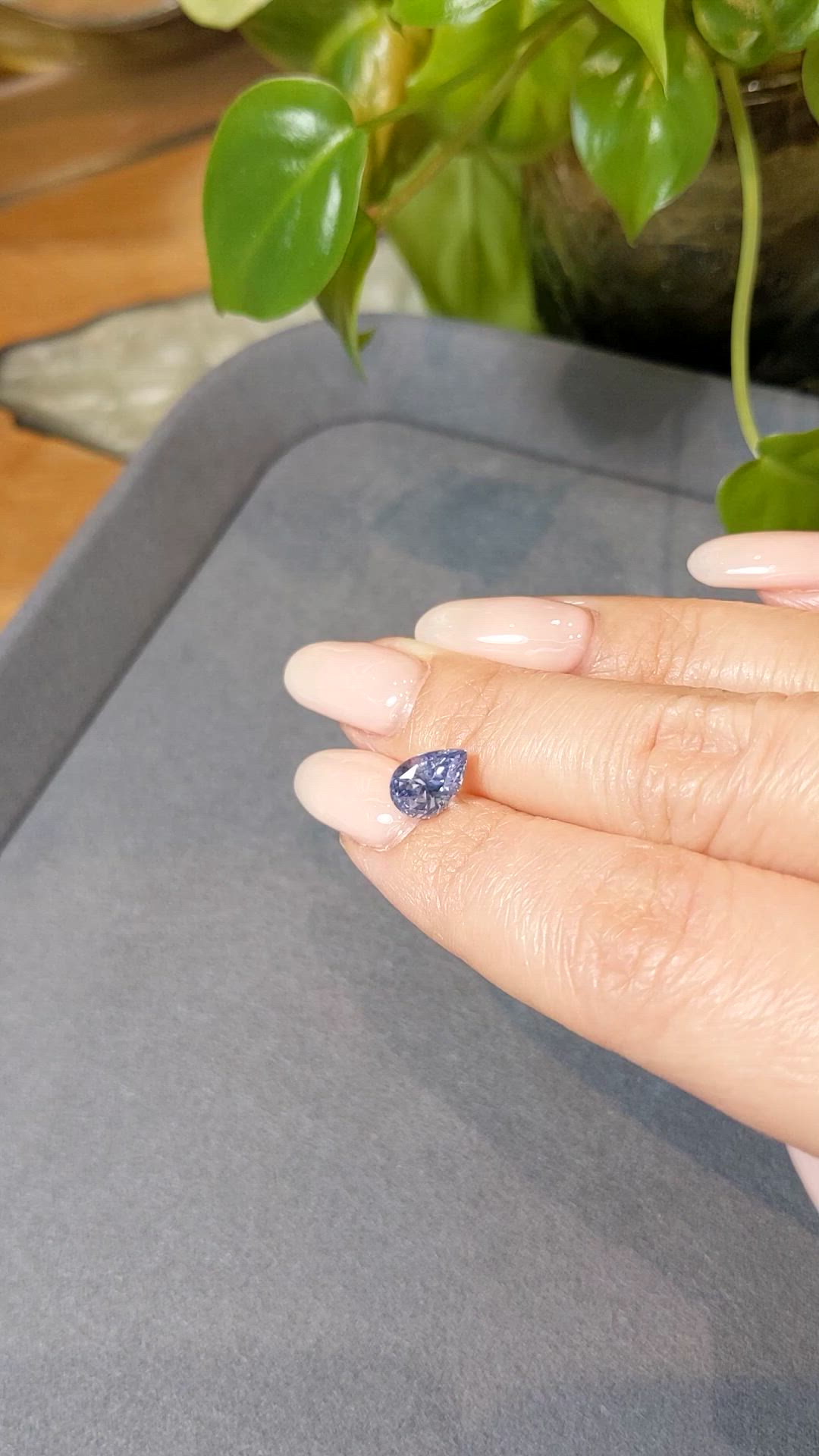 2.53 Ct. Blue Sapphire from Ceylon (Sri Lanka) Size Video