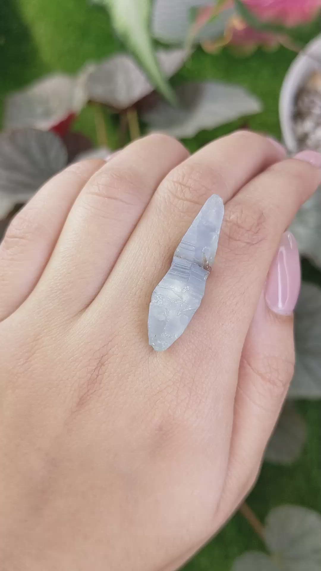 39.95 Ct. Blue Sapphire Crystal from Ceylon (Sri Lanka) Size Video