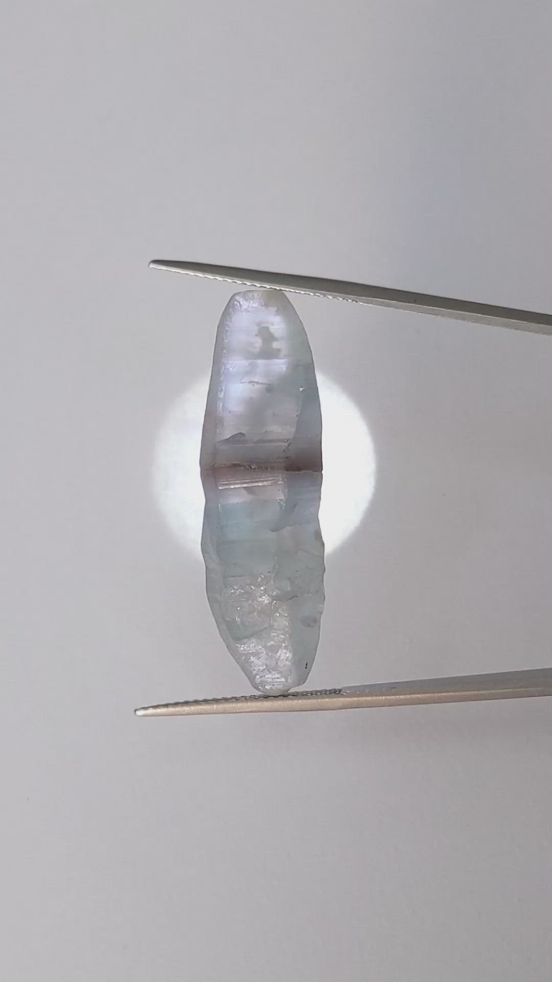 39.95 Ct. Blue Sapphire Crystal from Ceylon (Sri Lanka) Size Video