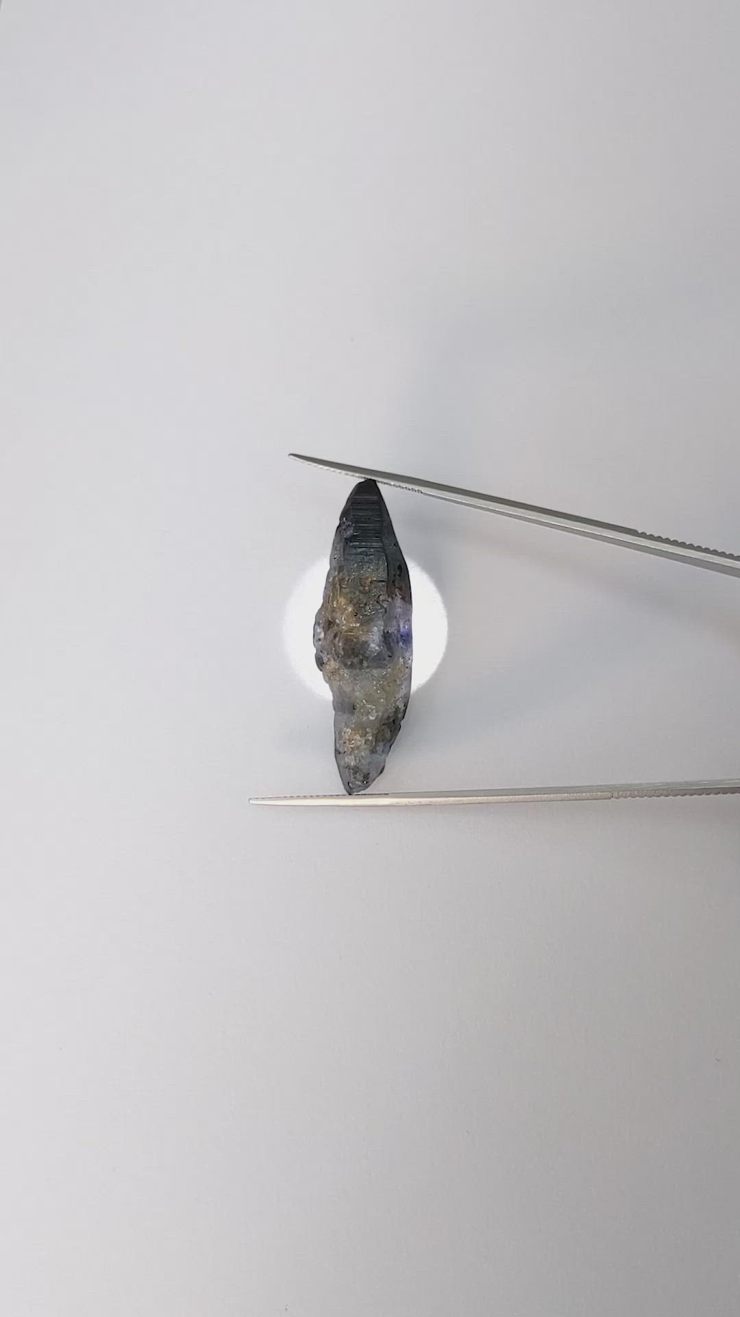 45.58 Ct. Blue Sapphire Crystal from Ceylon (Sri Lanka) Size Video