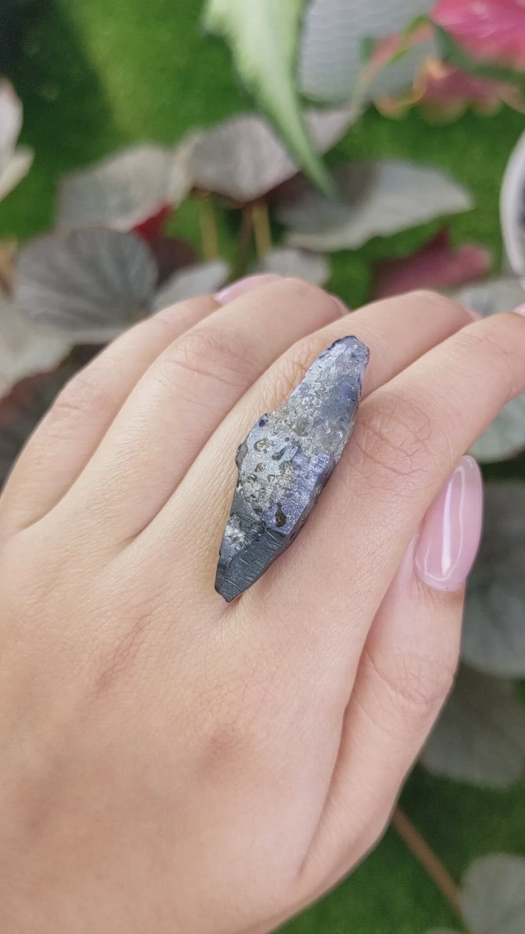 45.58 Ct. Blue Sapphire Crystal from Ceylon (Sri Lanka) Size Video