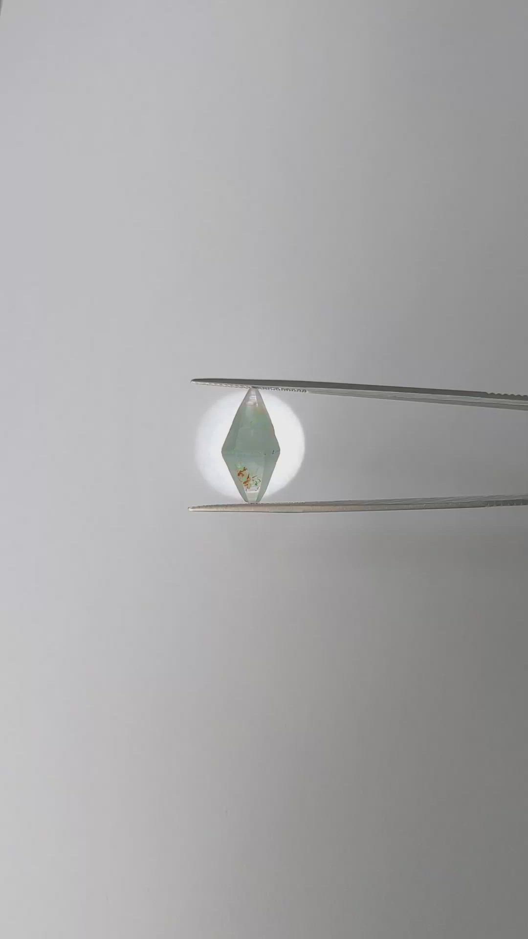 9.41 Ct. Blue Sapphire Crystal from Ceylon (Sri Lanka) Size Video