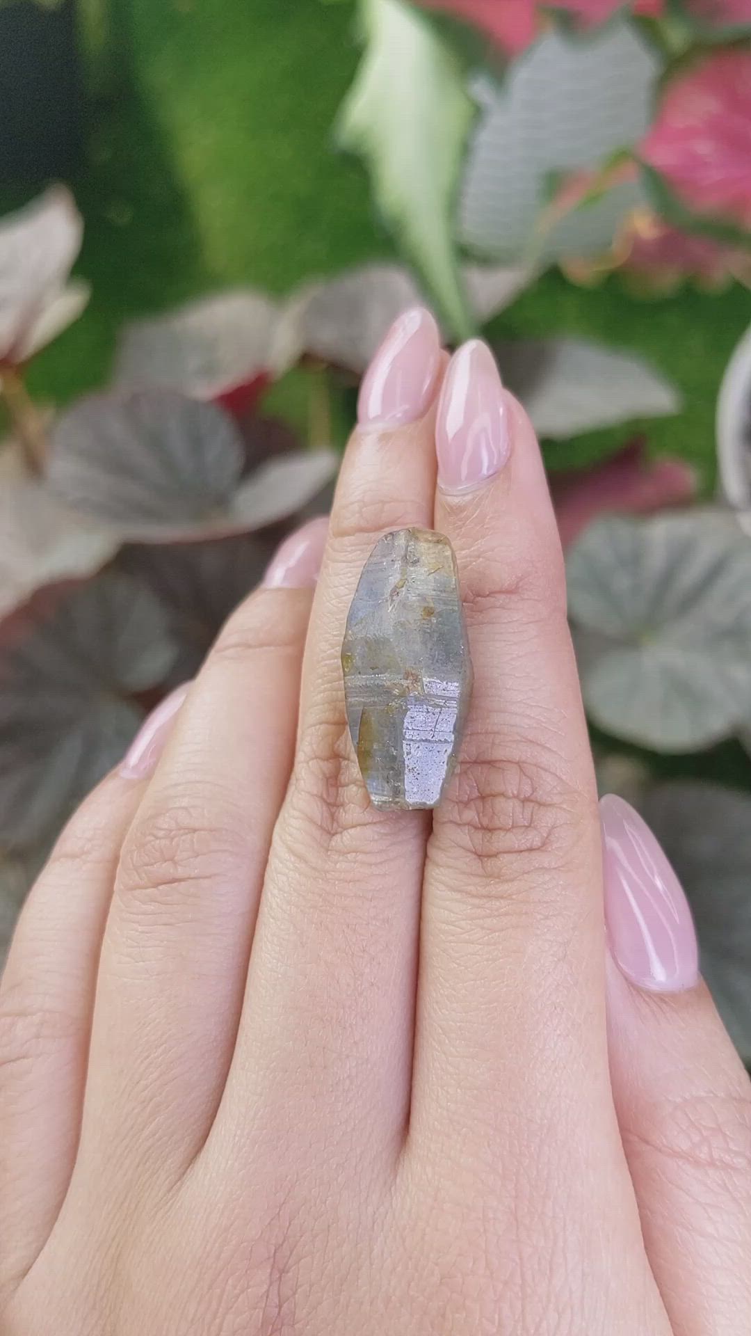 32.50 Ct. Blue Sapphire Crystal from Ceylon (Sri Lanka) Size Video