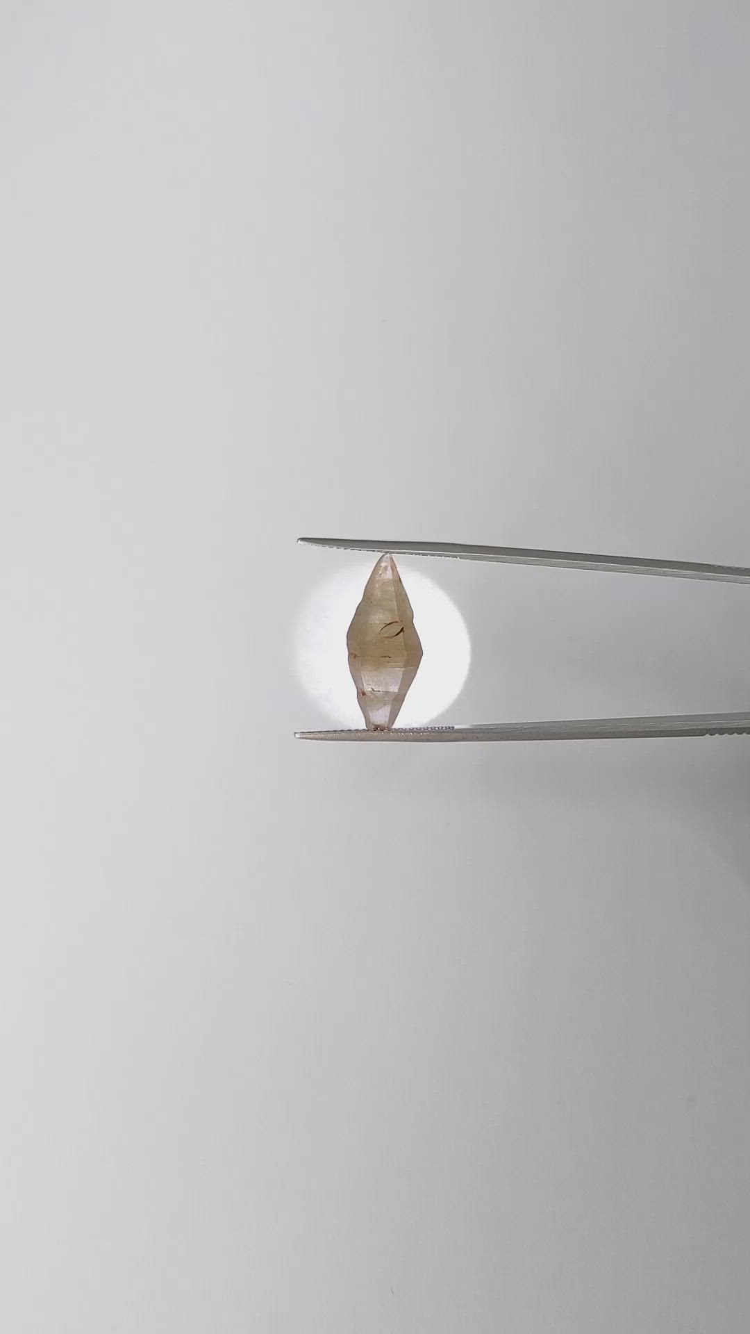 9.56 Ct. Yellow Sapphire Crystal from Ceylon (Sri Lanka) Size Video