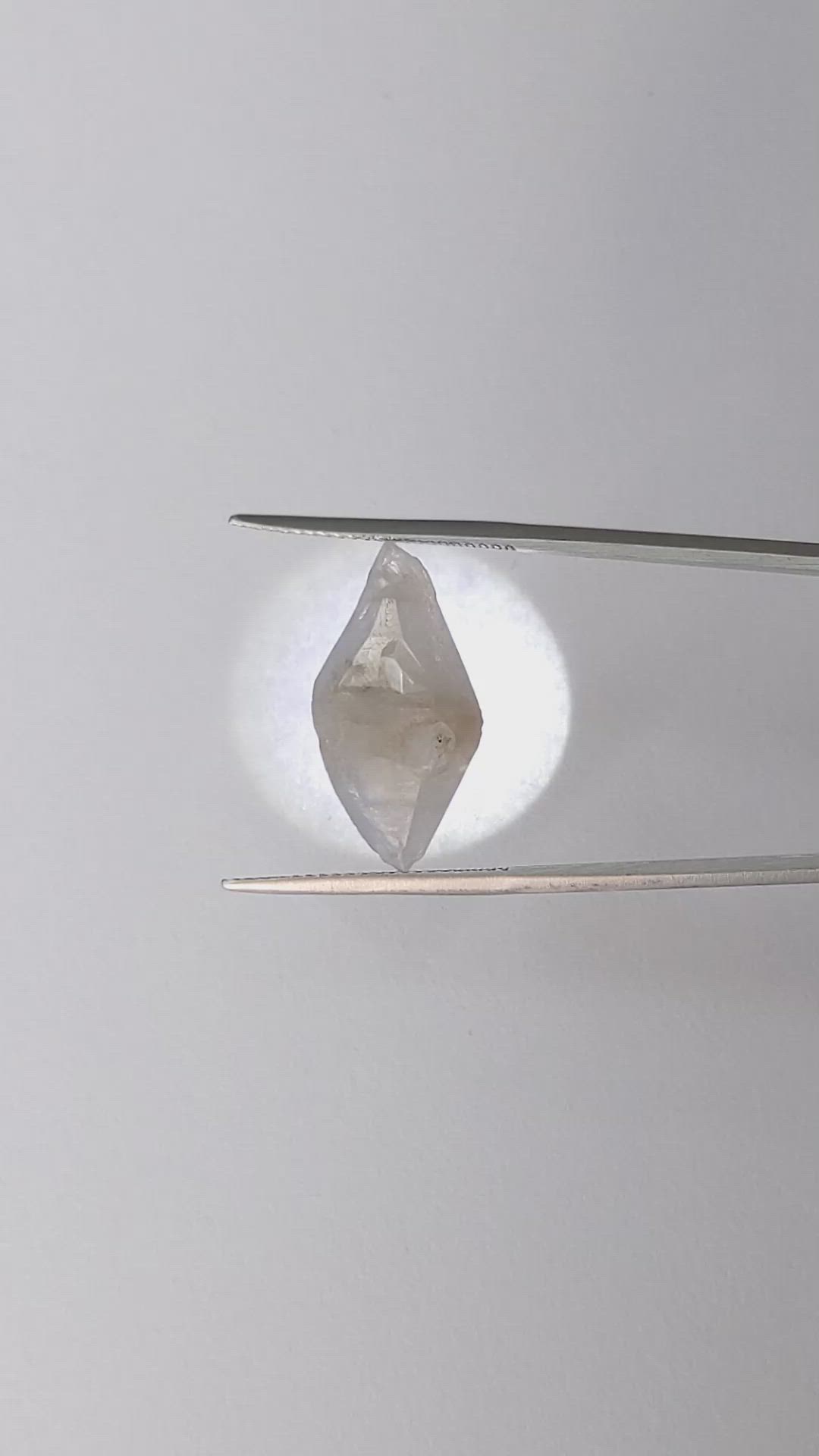 14.26 Ct. Blue Sapphire Crystal from Ceylon (Sri Lanka) Size Video