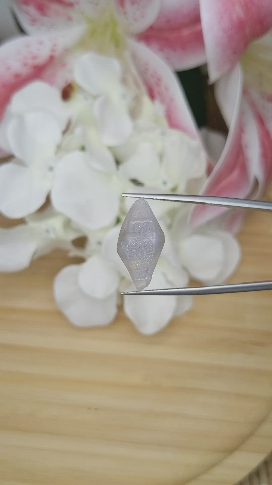 14.26 Ct. Blue Sapphire Crystal from Ceylon (Sri Lanka) Size Video