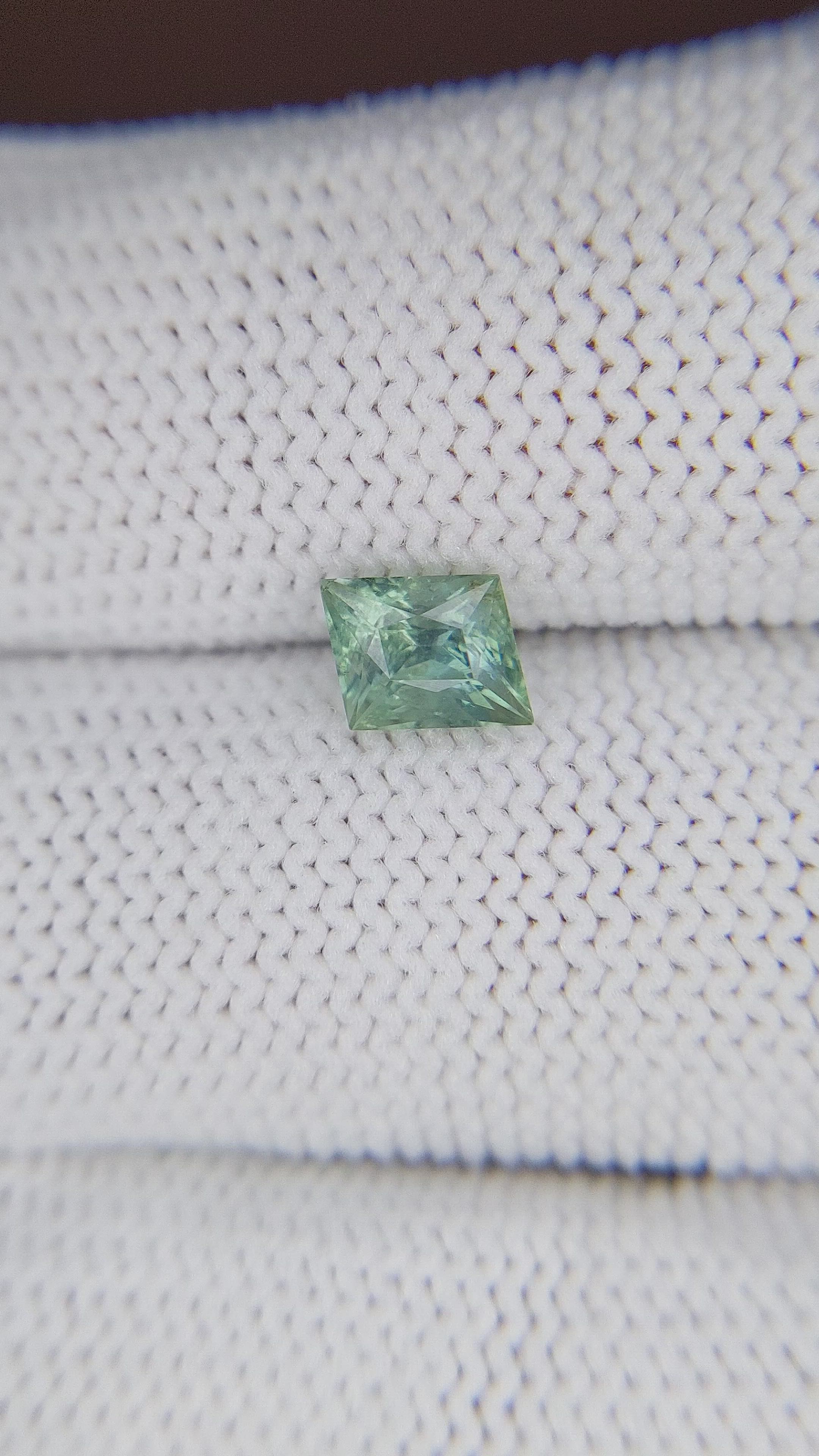 1.19 Ct. Bluish Green Sapphire from Montana Size Video