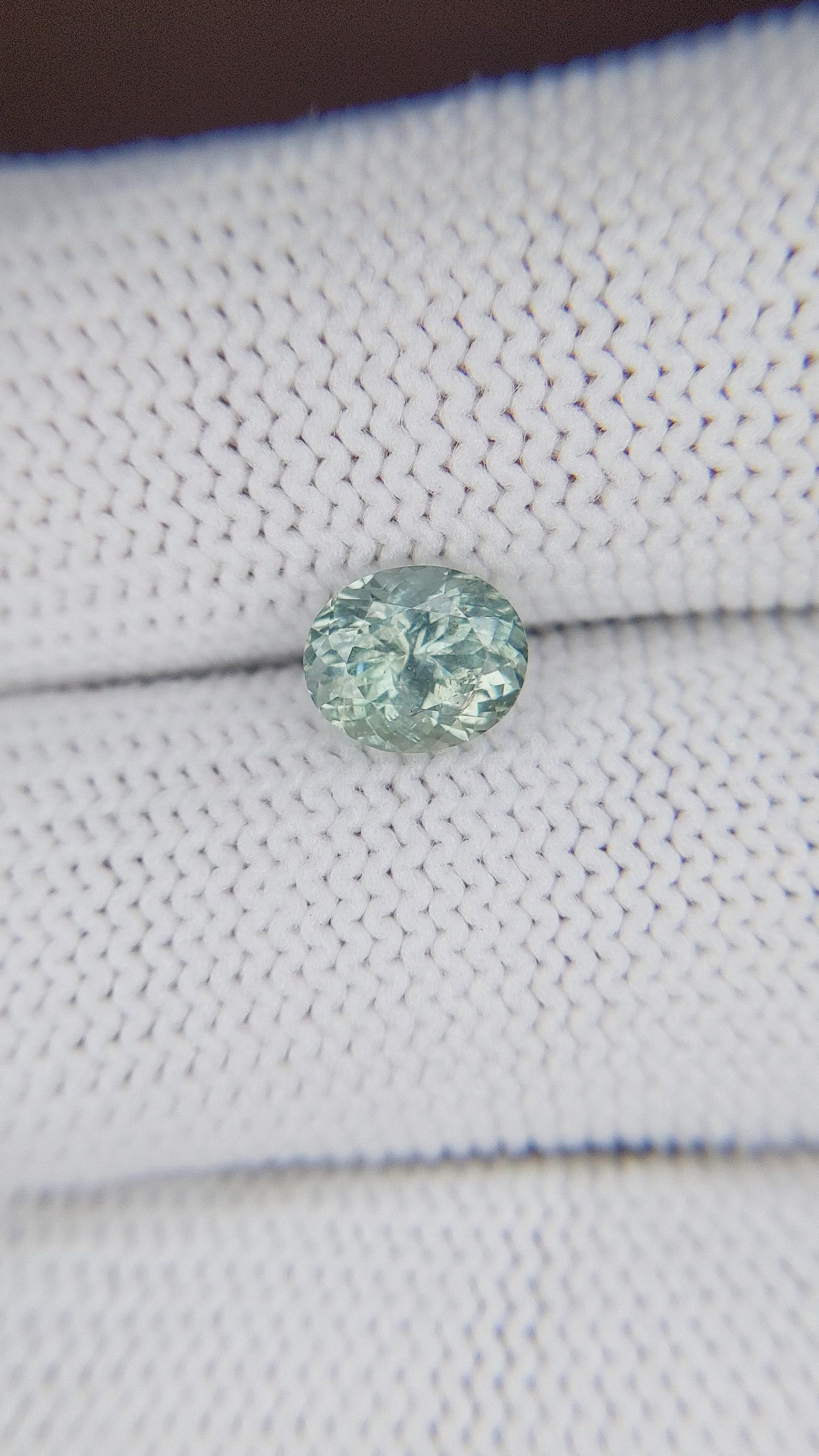 1.55 Ct. Bluish Green Sapphire from Montana Size Video