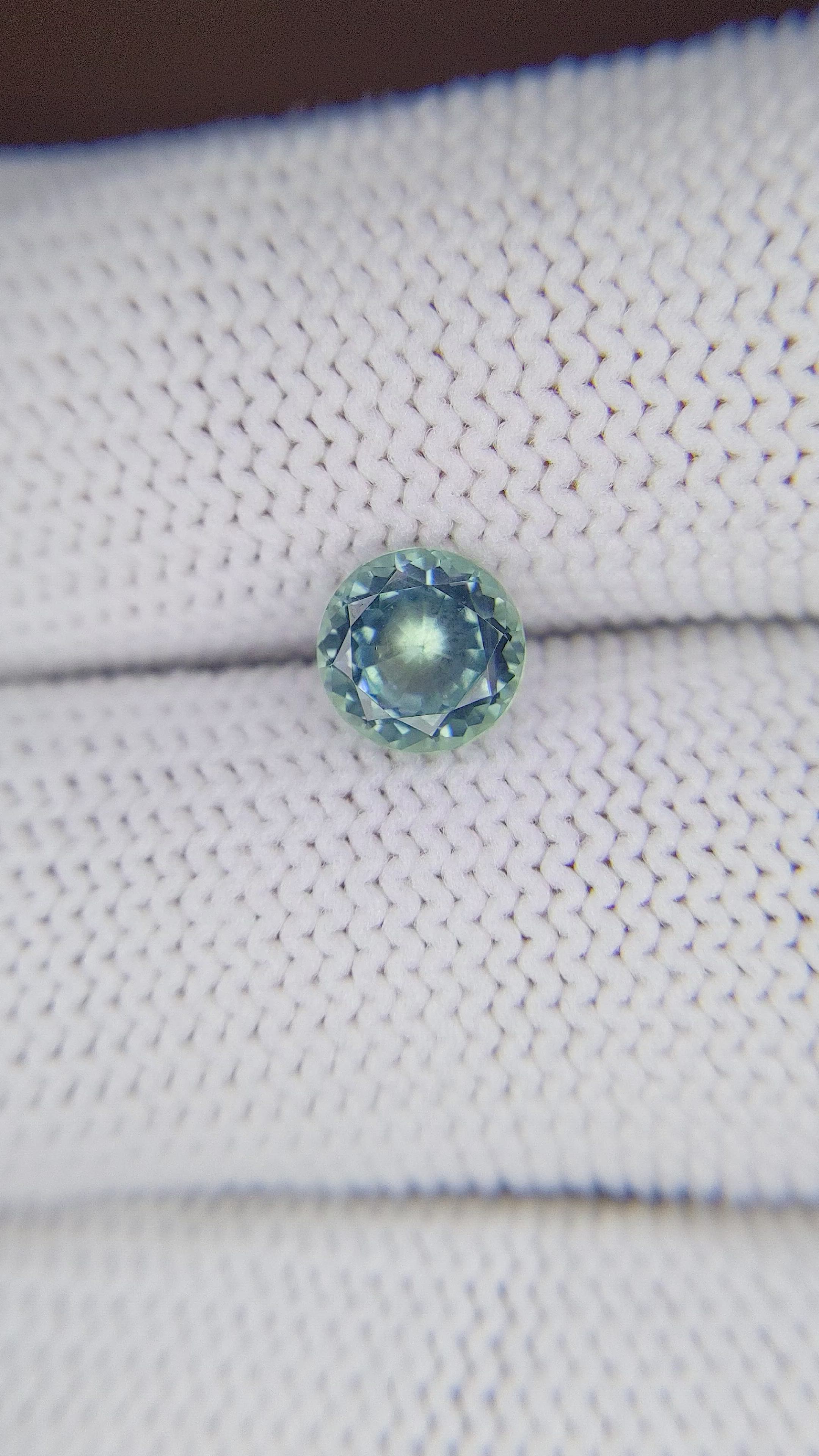 1.37 Ct. Bluish Green Sapphire from Montana Size Video