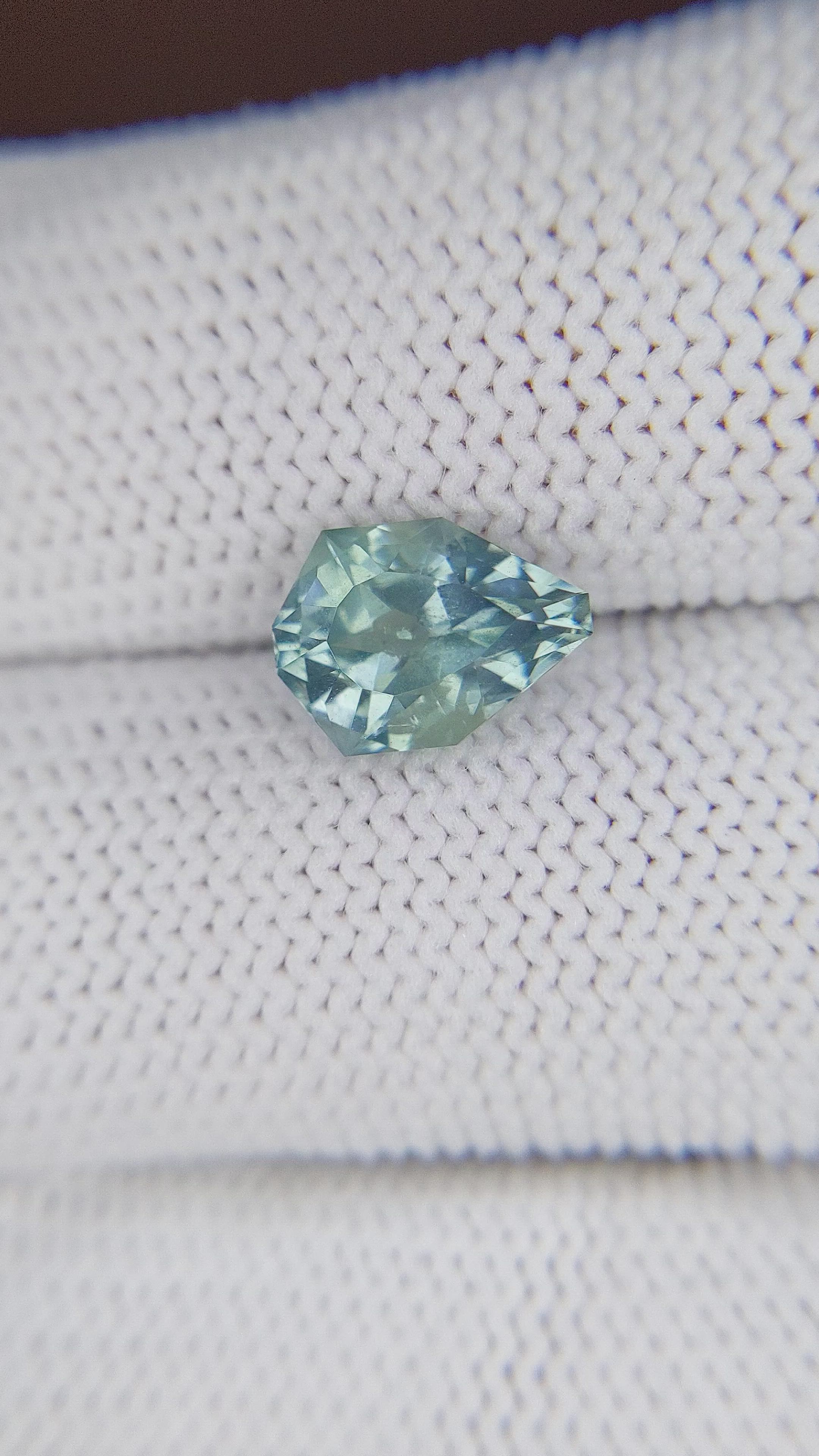 2.92 Ct. Bluish Green Sapphire from Montana Size Video