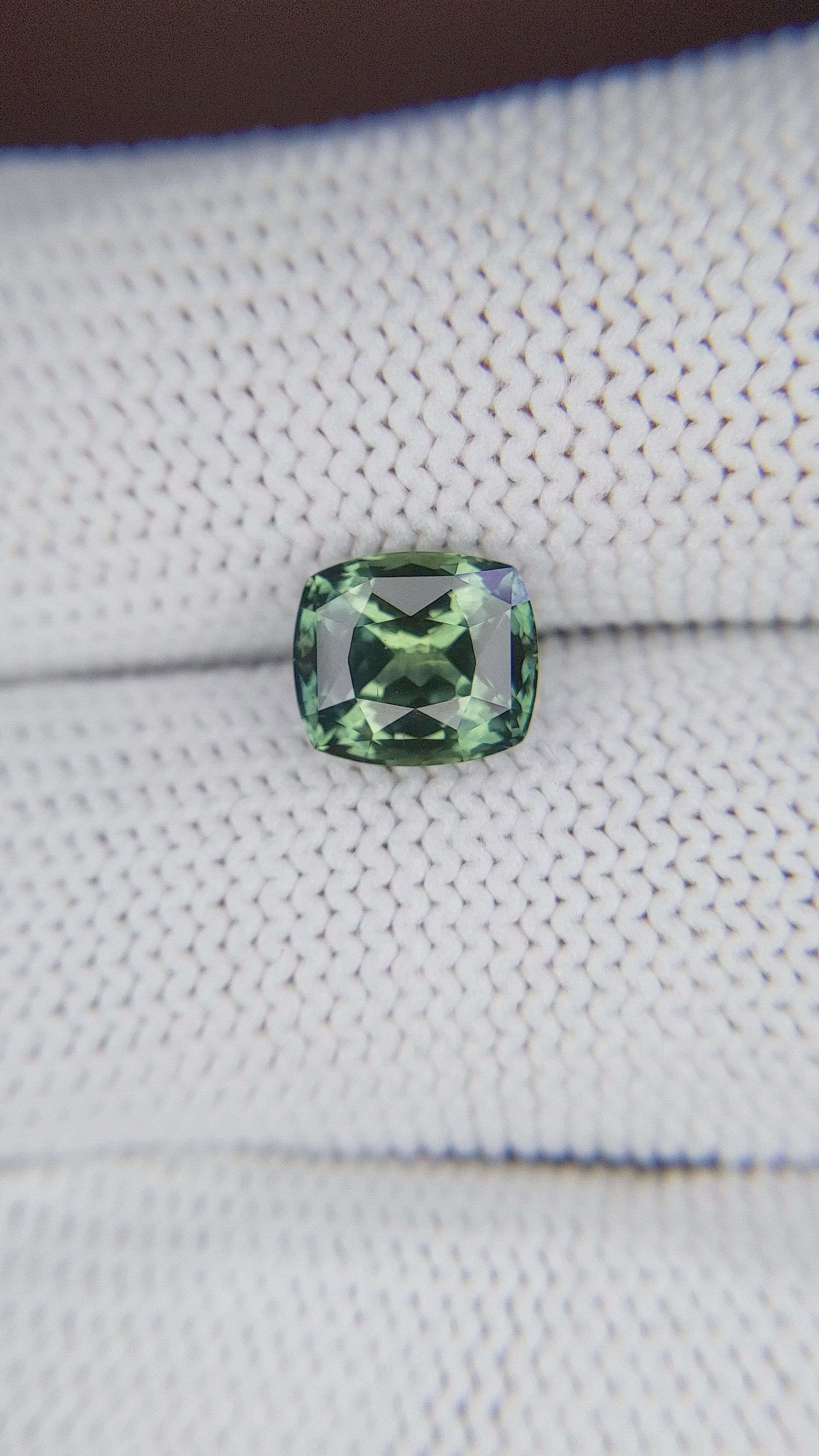 2.86 Ct. Bluish Green Sapphire from Montana Size Video