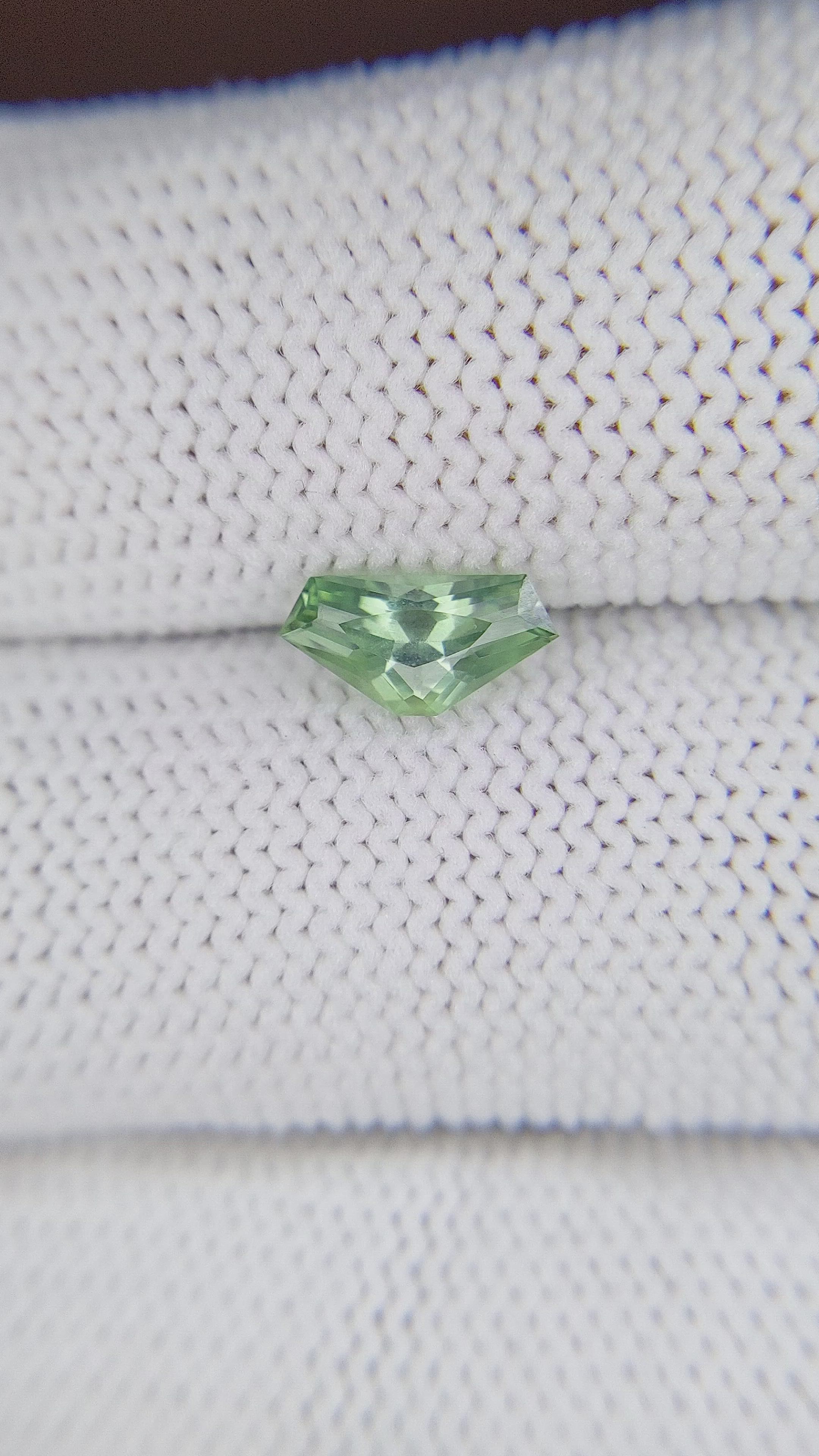 1.05 Ct. Green Sapphire from Montana Size Video