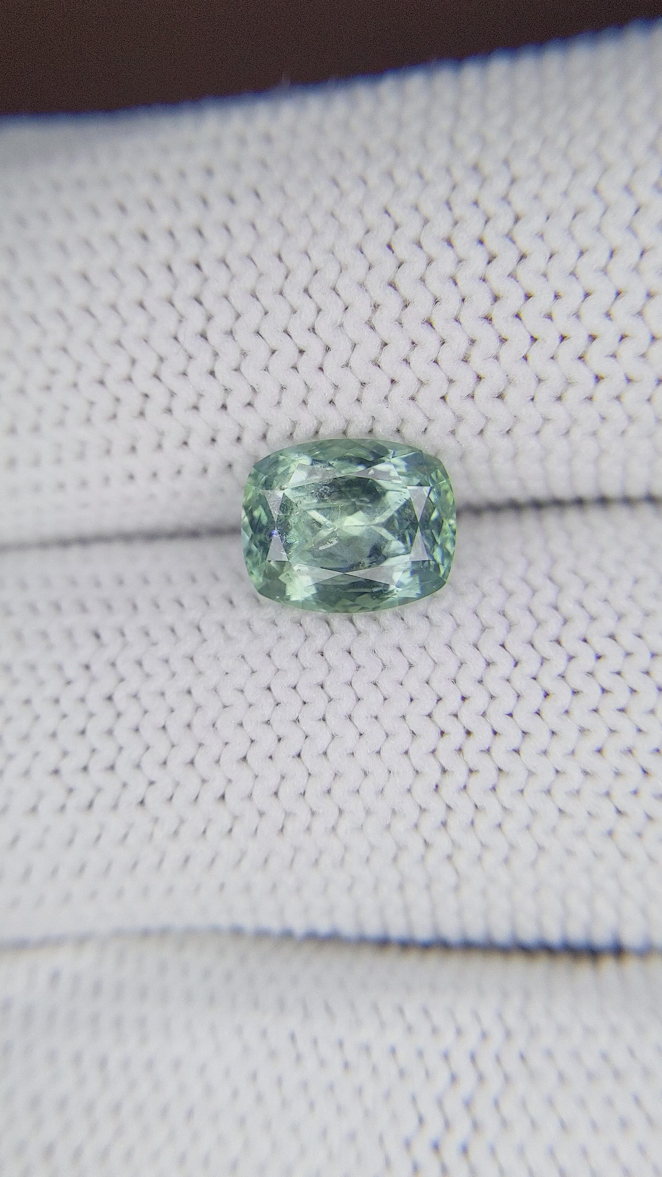2.30 Ct. Bluish Green Sapphire from Montana Size Video