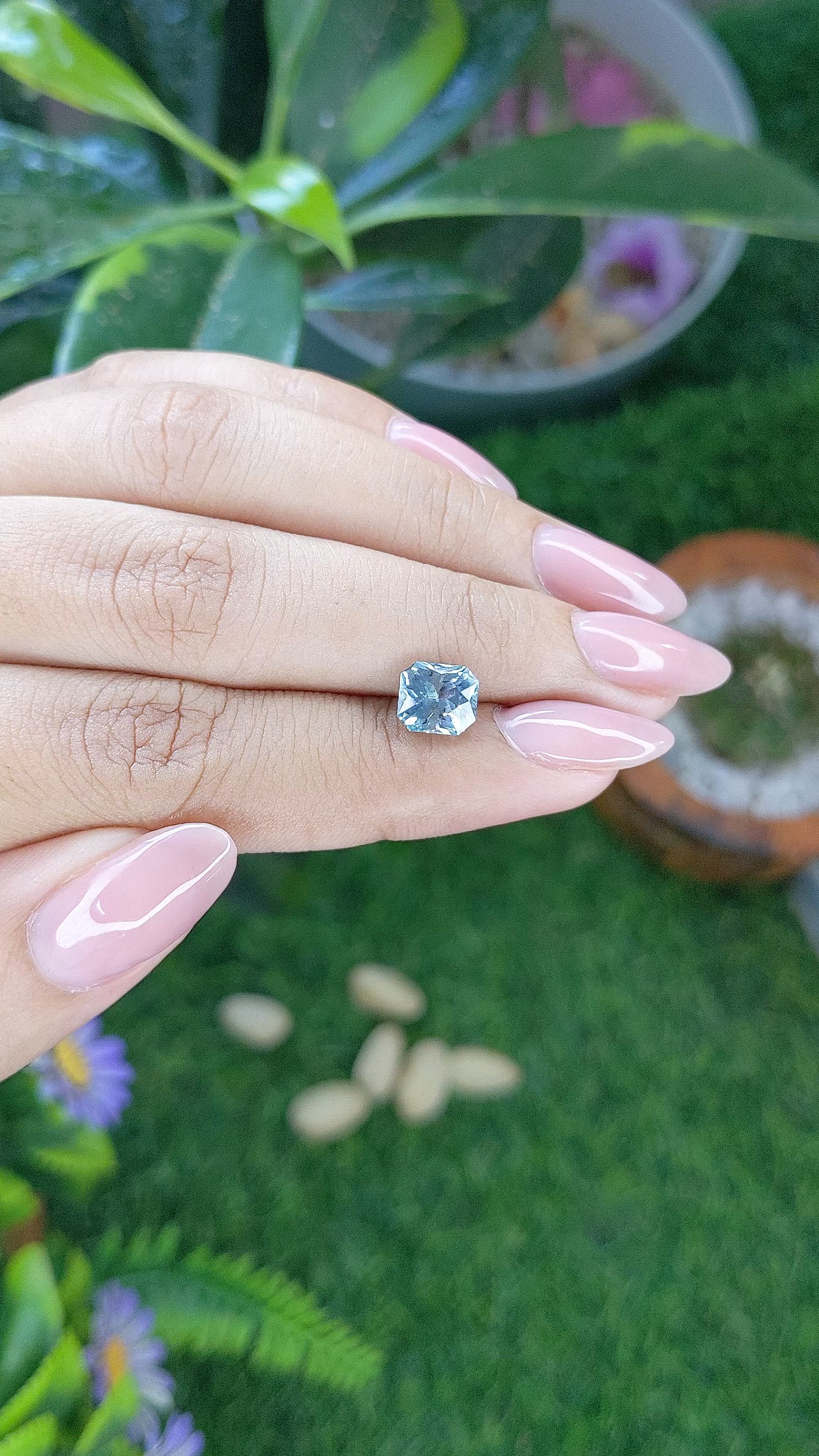 2.07 Ct. Blue Sapphire from Montana Size Video