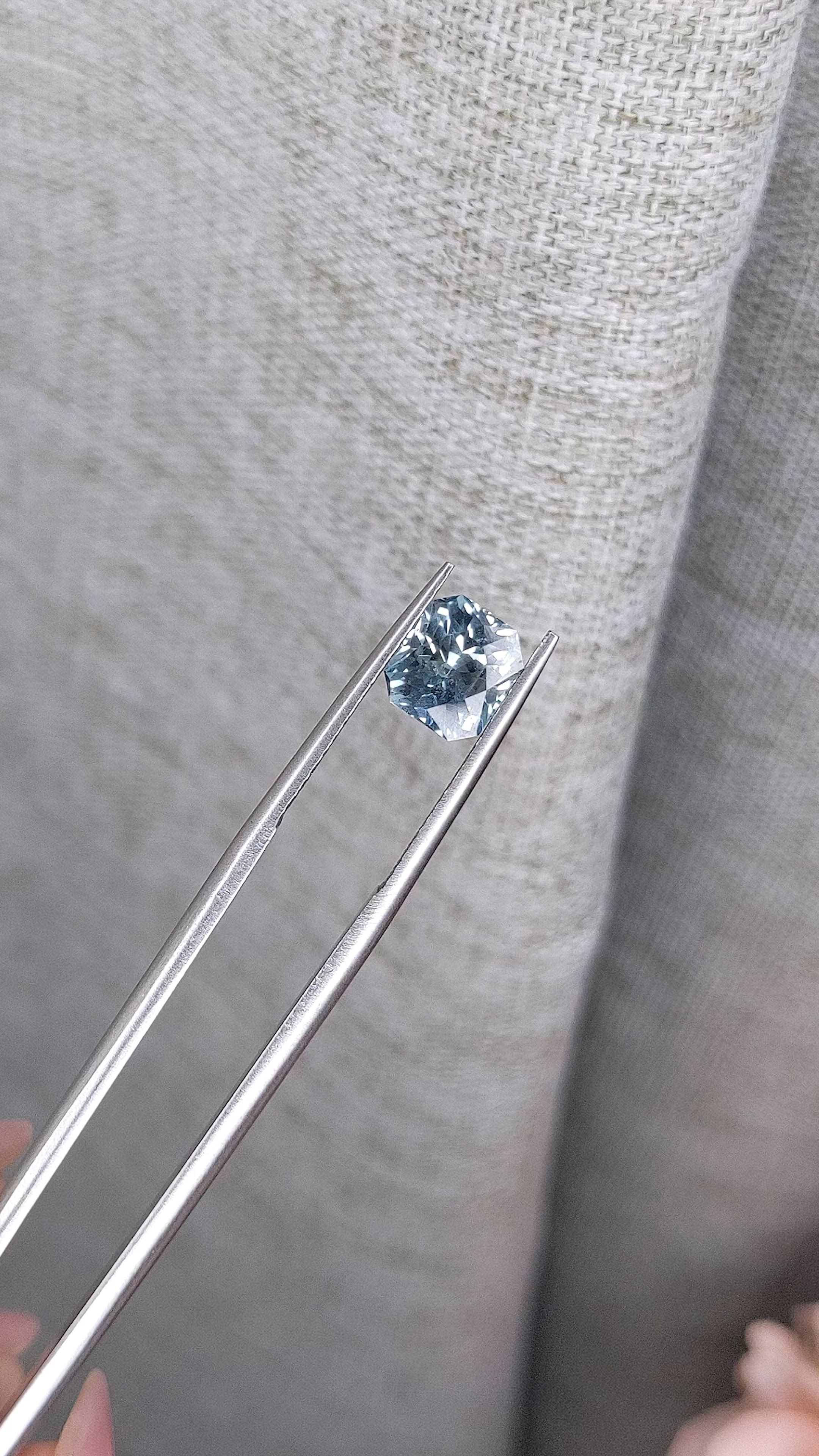 2.07 Ct. Blue Sapphire from Montana Size Video