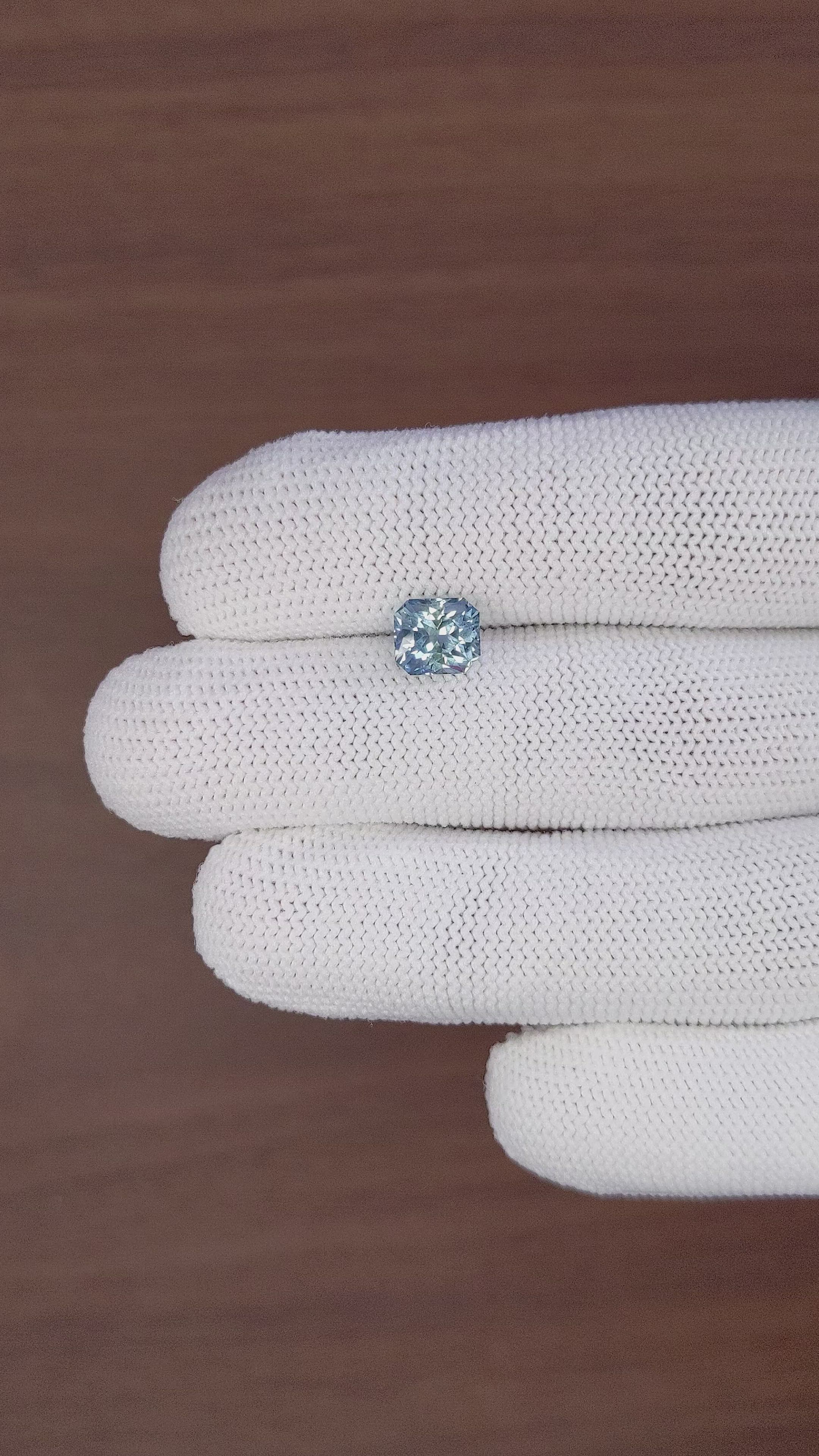 2.07 Ct. Blue Sapphire from Montana Size Video