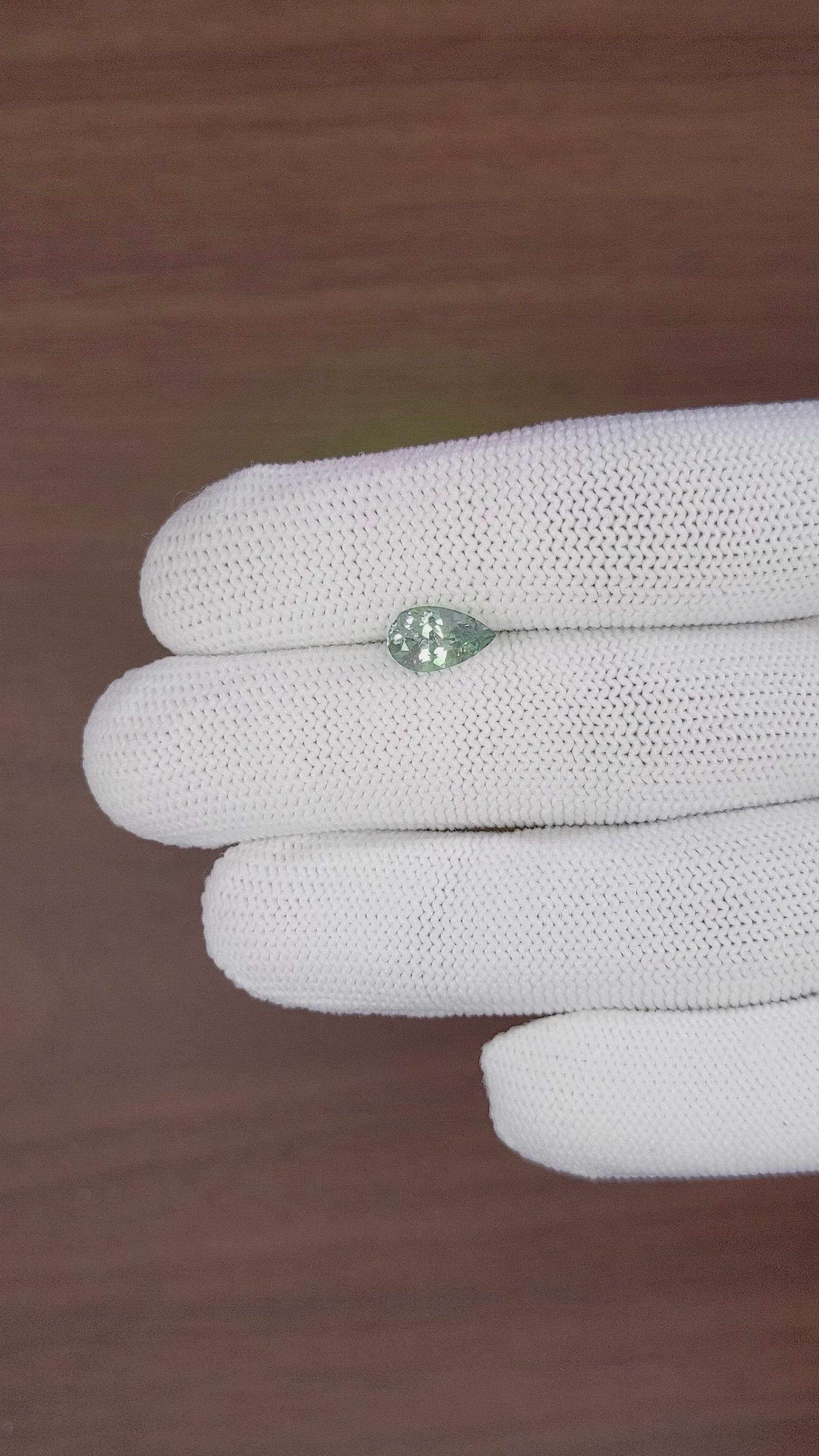 1.78 Ct. Green Sapphire from Montana Size Video