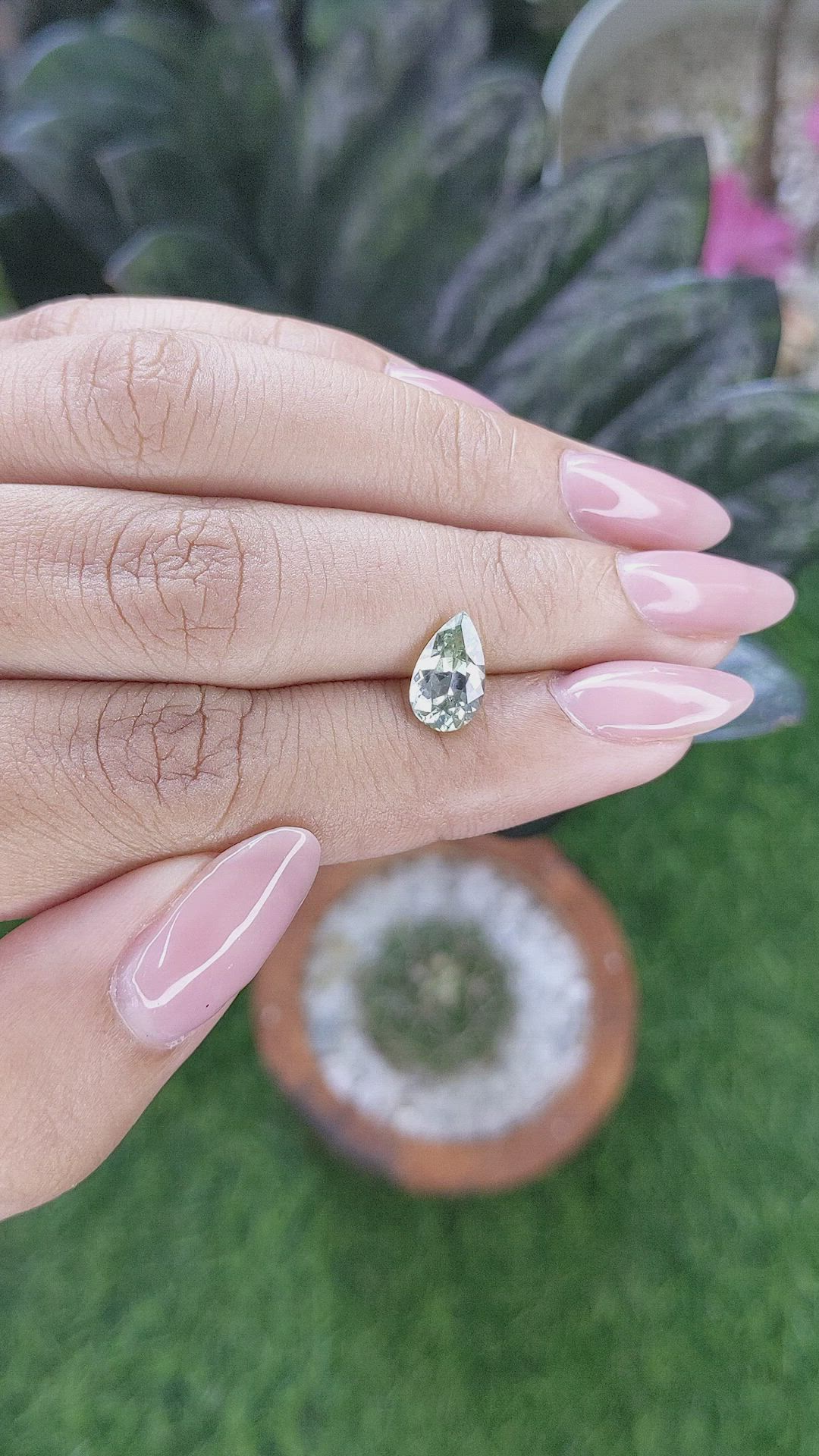 1.78 Ct. Green Sapphire from Montana Size Video