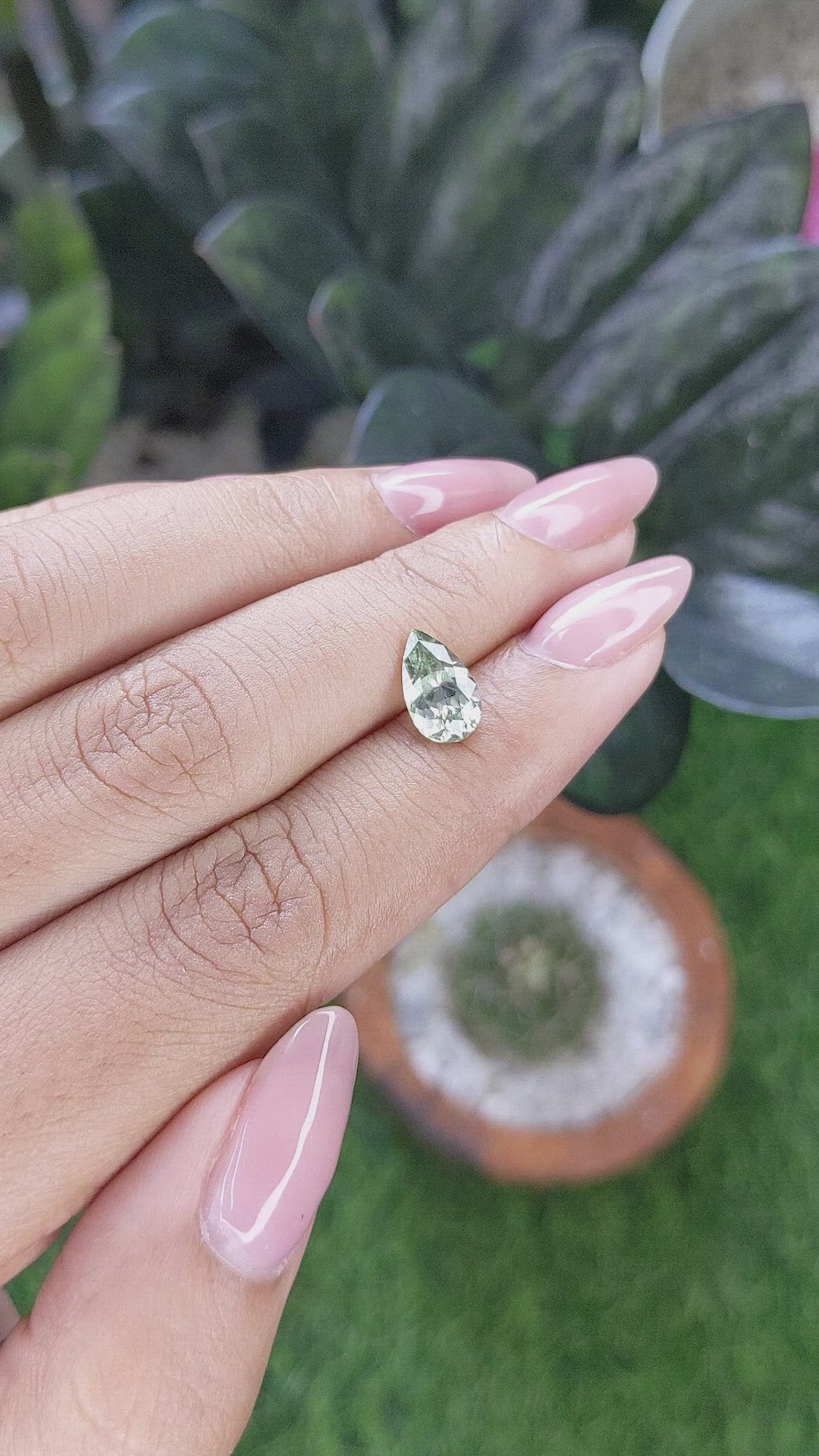 1.78 Ct. Green Sapphire from Montana Size Video