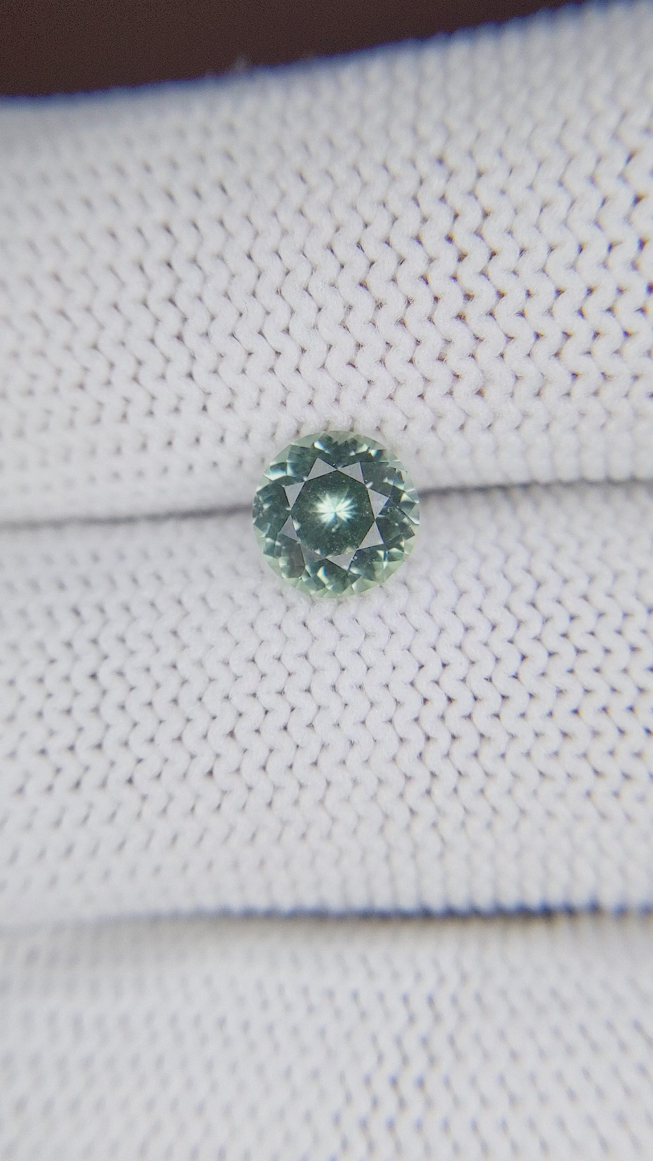 1.29 Ct. Bluish Green Sapphire from Montana Size Video