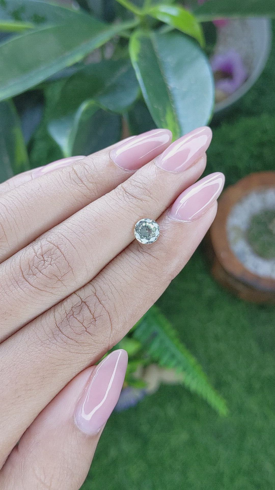 1.13 Ct. Green Sapphire from Montana Size Video