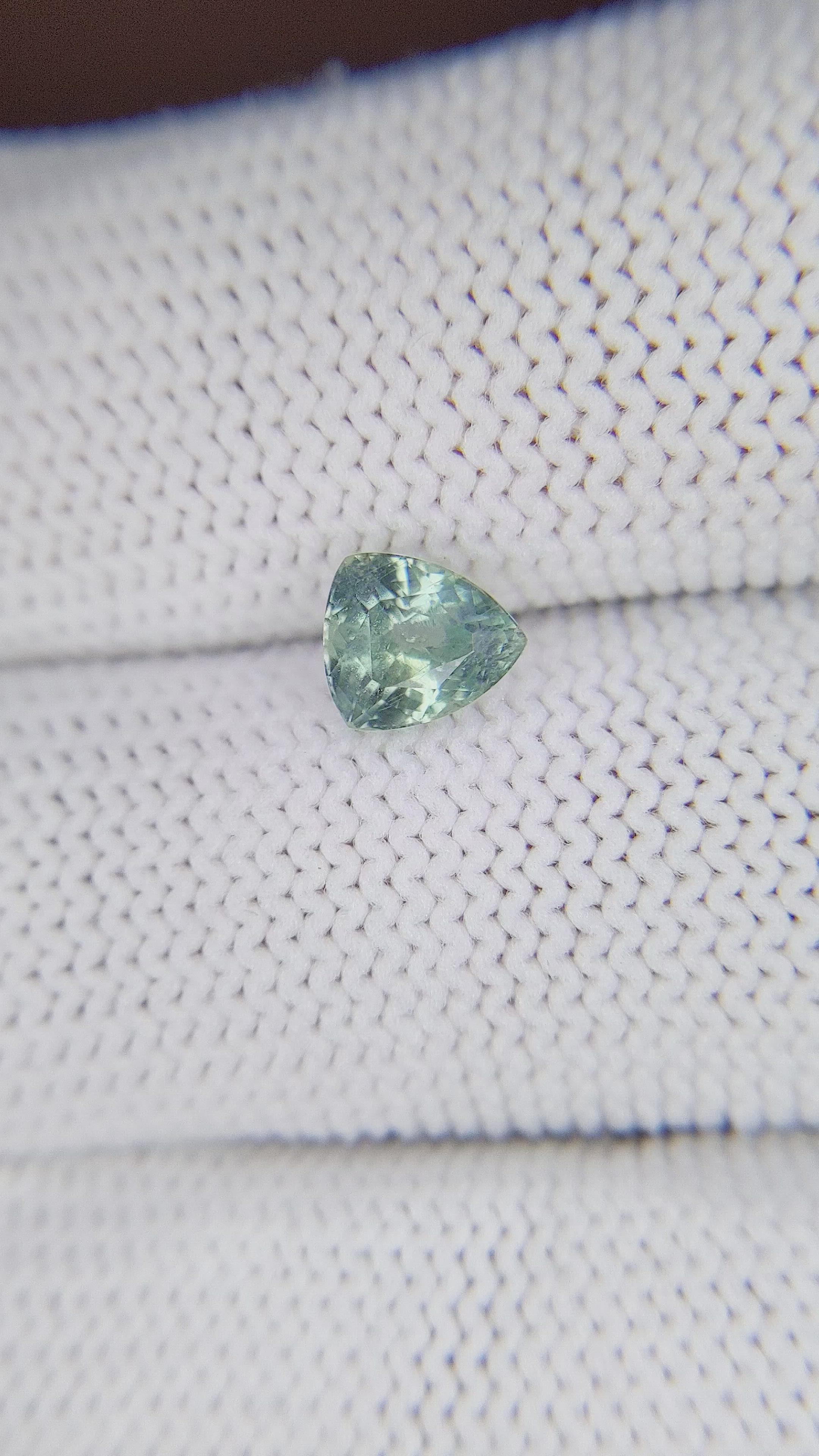 1.10 Ct. Bluish Green Sapphire from Montana Size Video