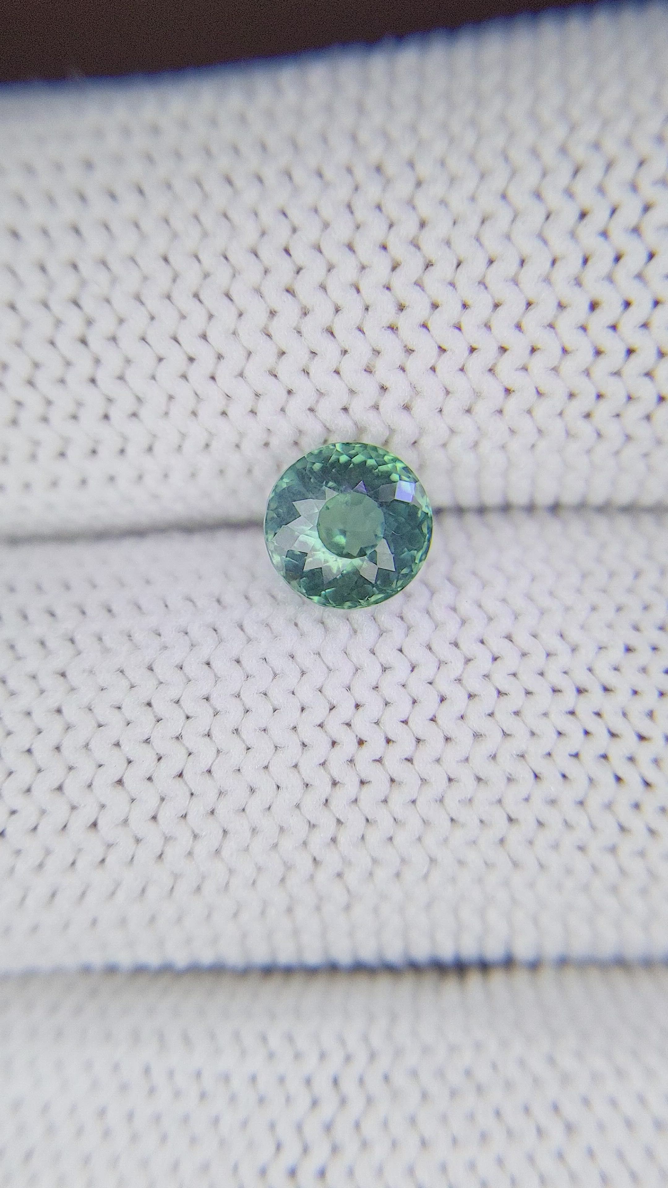 1.49 Ct. Bluish Green Sapphire from Montana Size Video