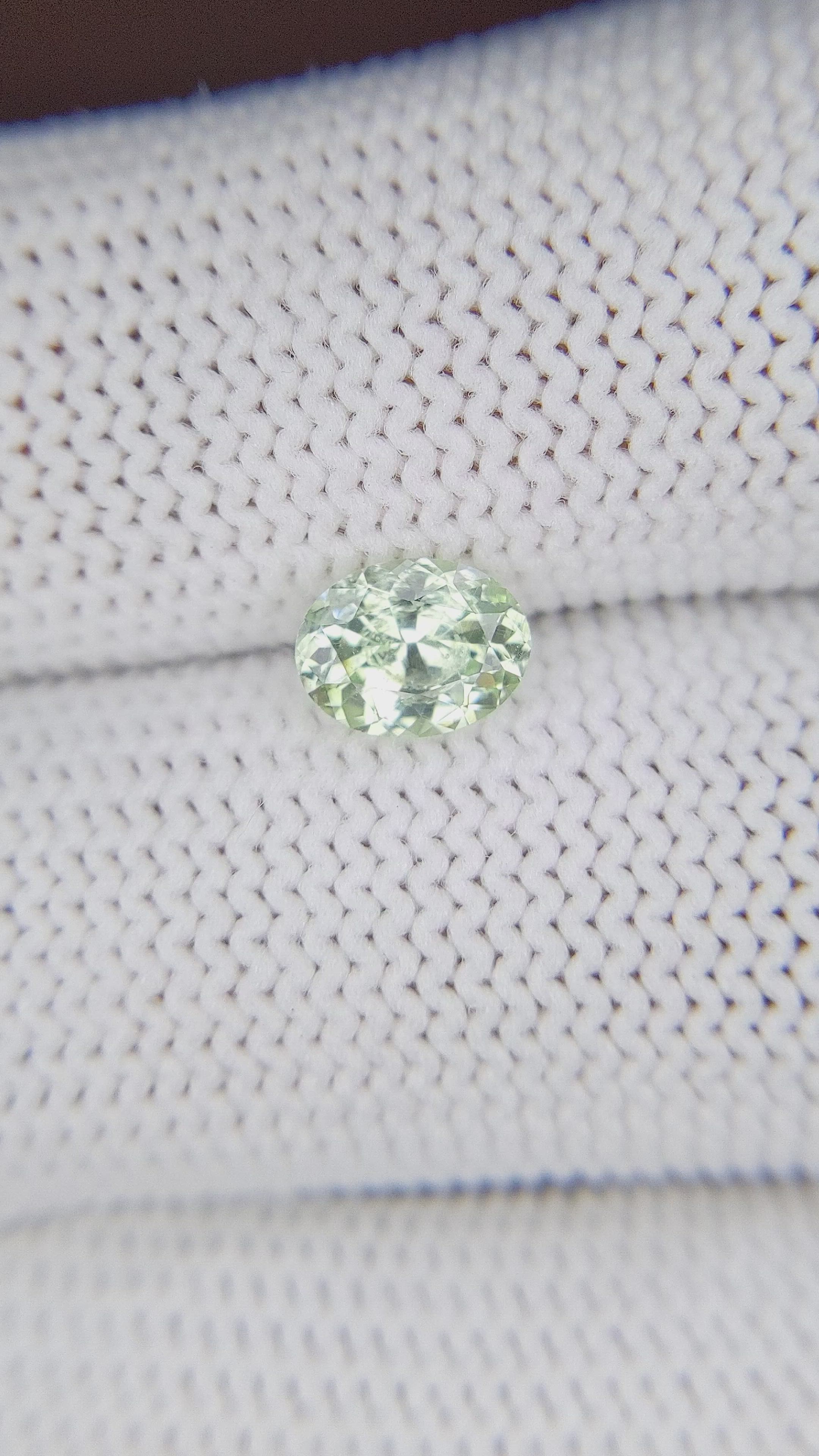 1.03 Ct. Green Sapphire from Montana Size Video