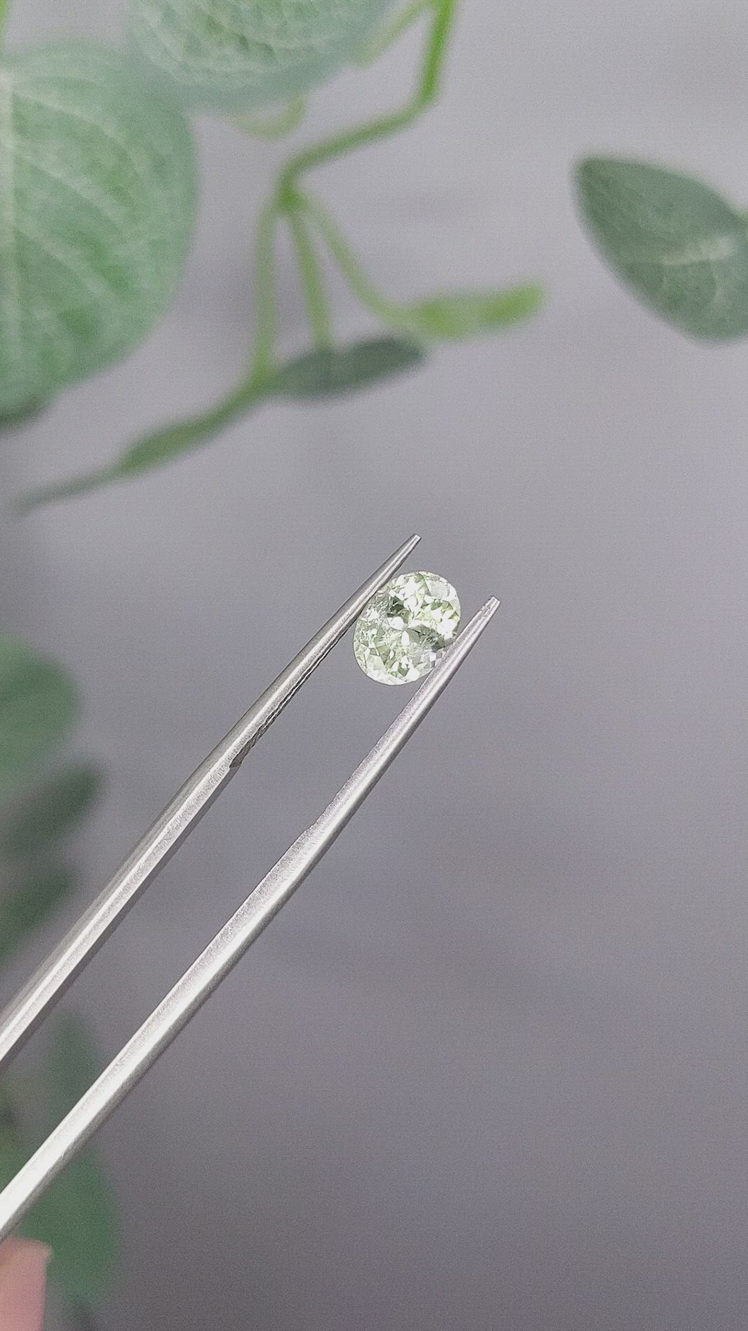 1.03 Ct. Green Sapphire from Montana Size Video