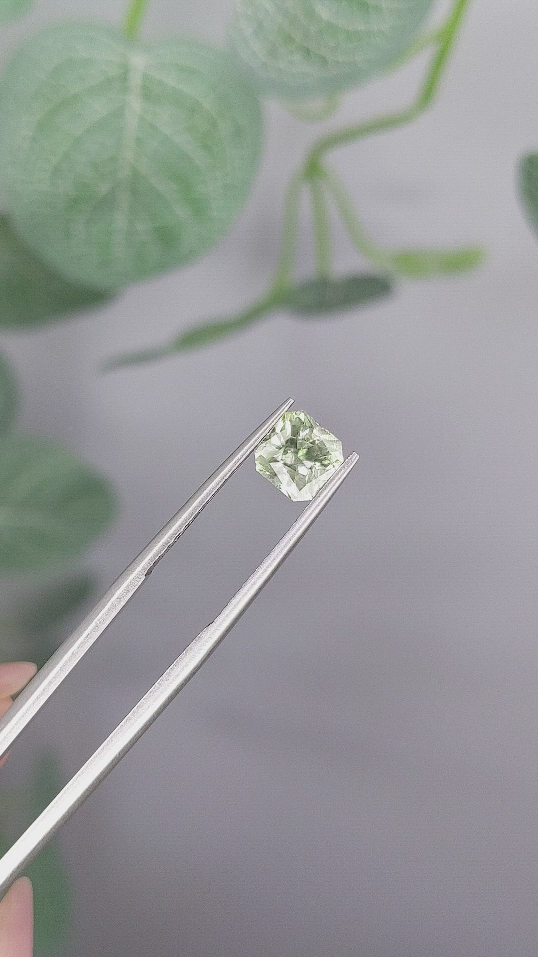 1.42 Ct. Green Sapphire from Montana Size Video