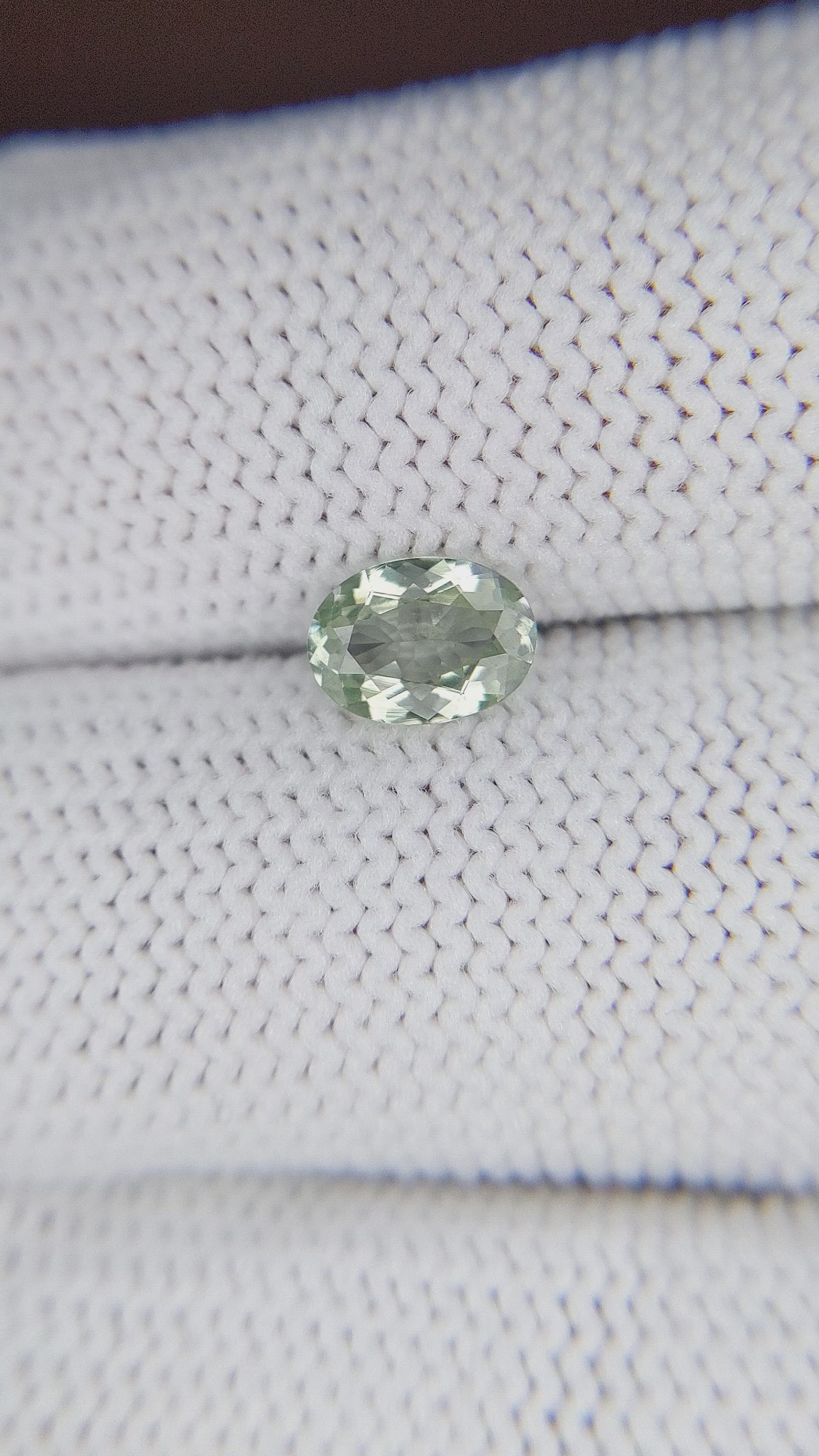 0.80 Ct. Green Sapphire from Montana Size Video