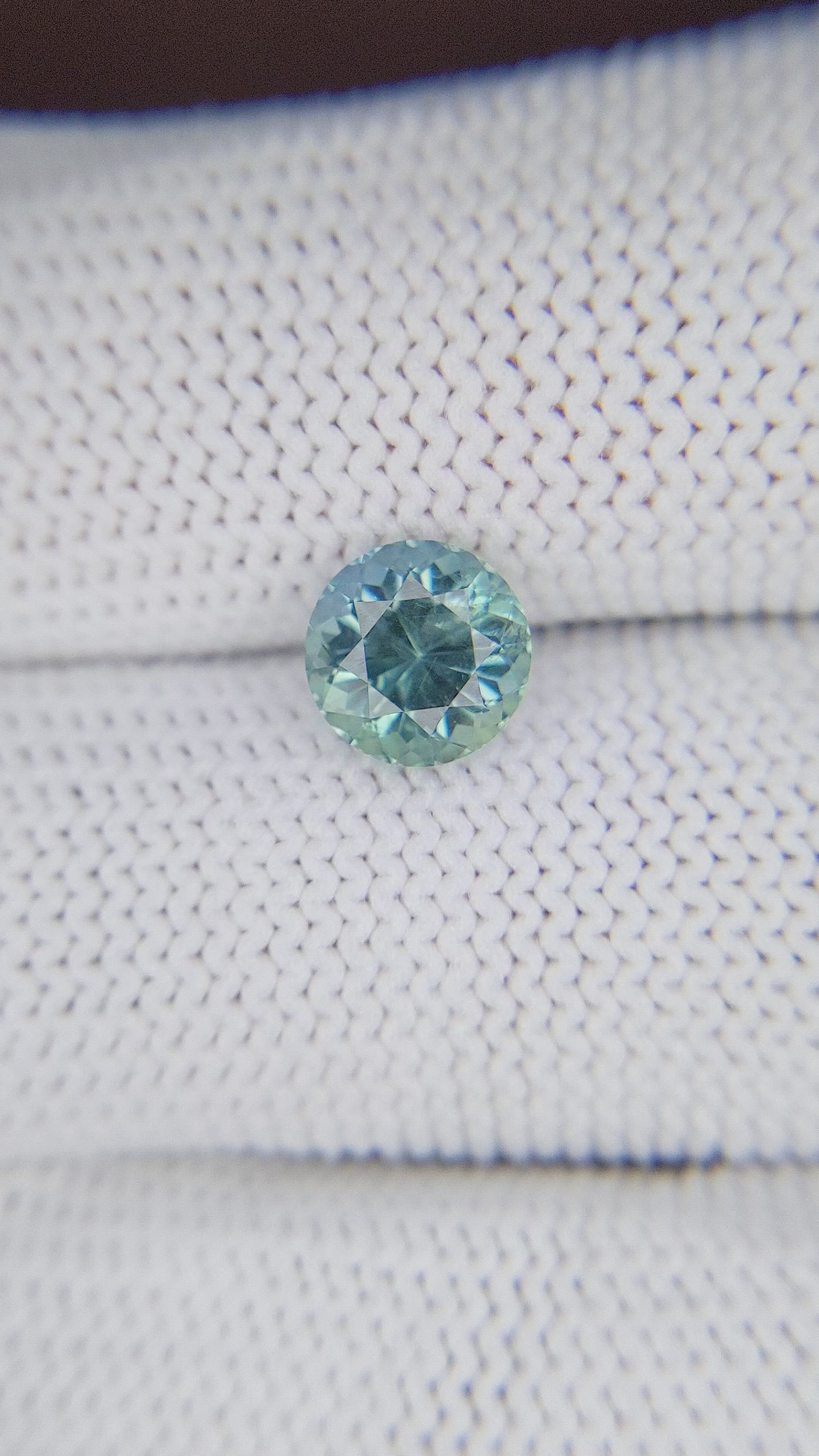 1.84 Ct. Greenish Blue Sapphire from Montana Size Video