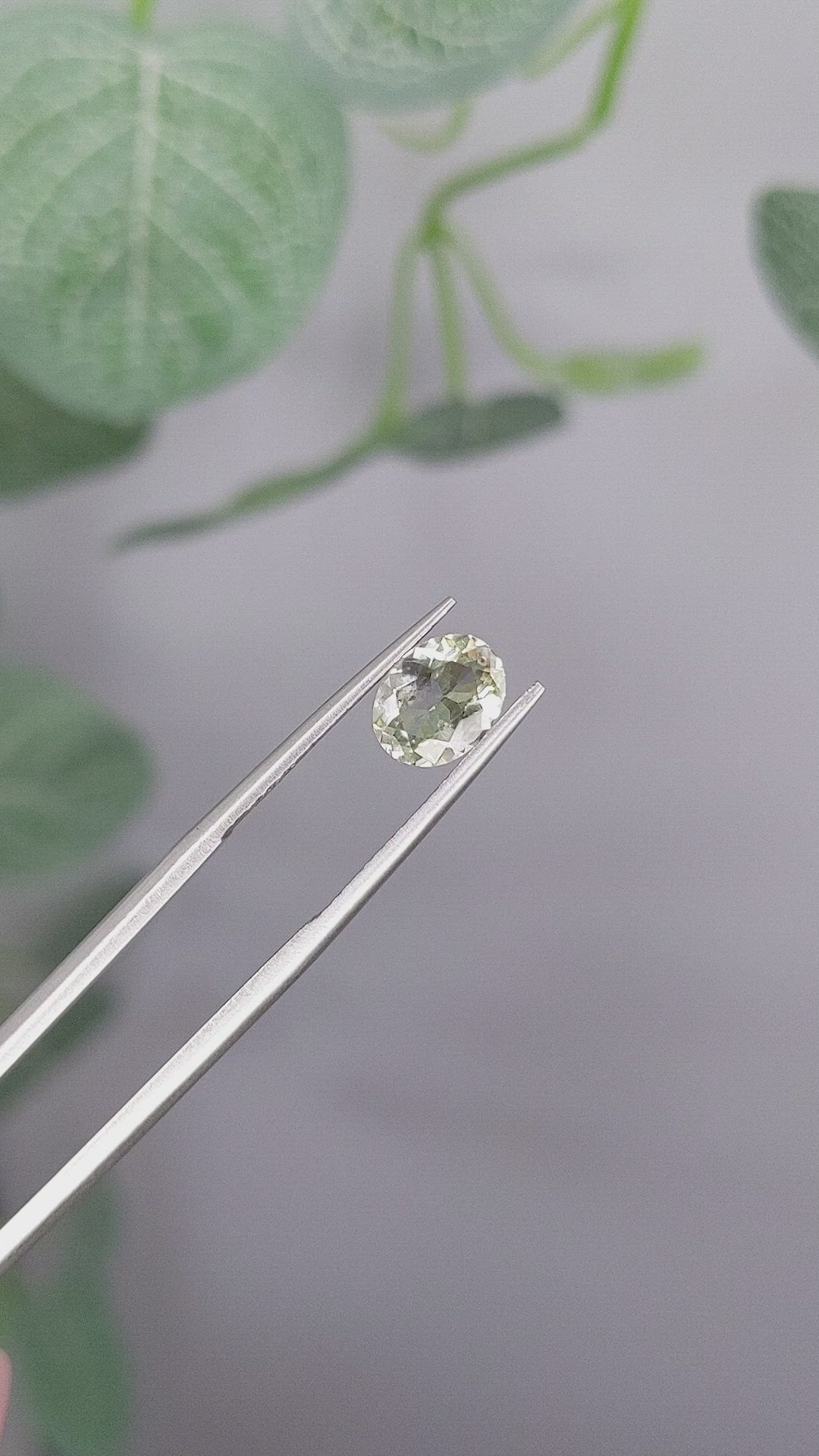 1.25 Ct. Green Sapphire from Montana Size Video