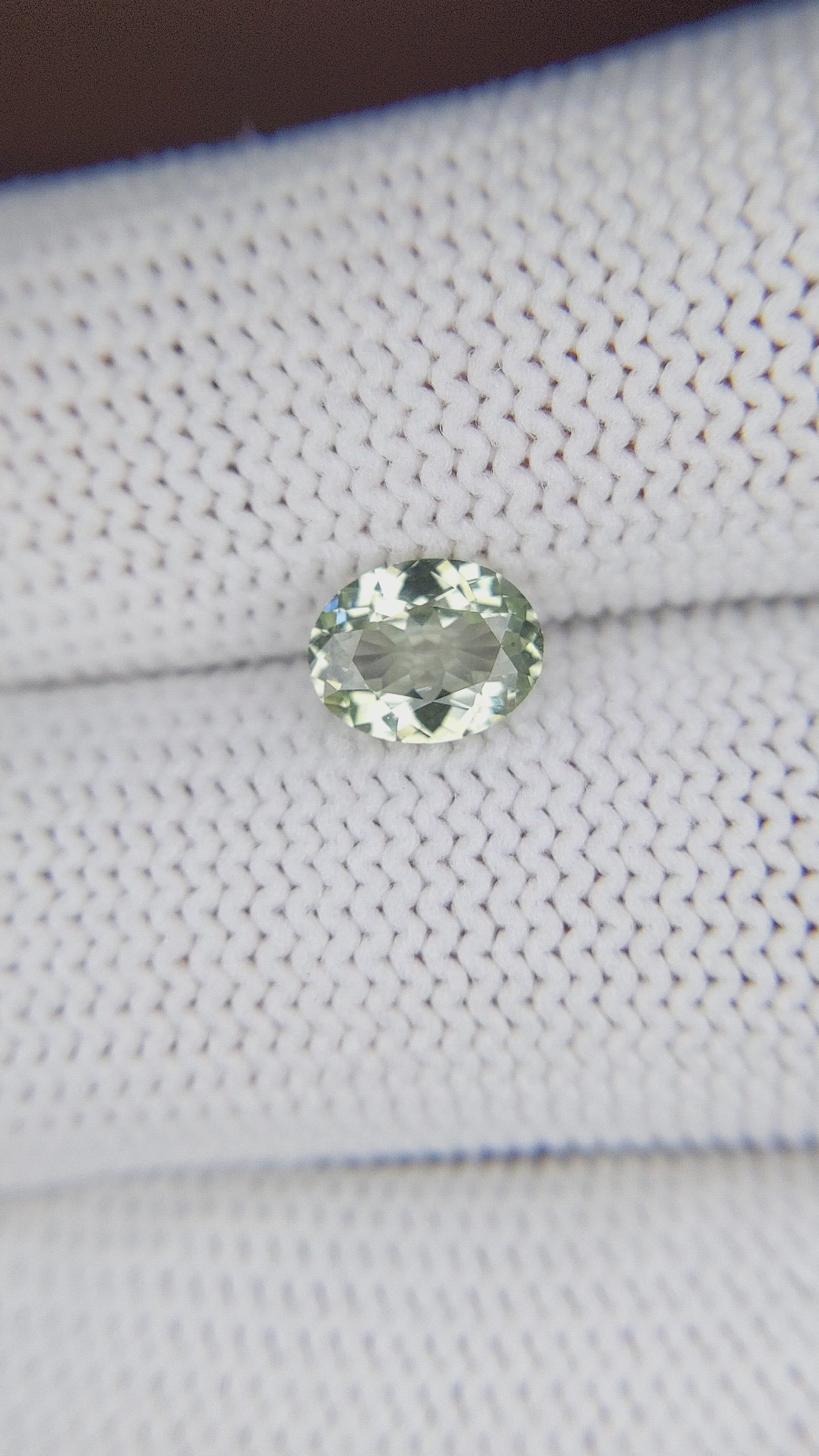 1.25 Ct. Green Sapphire from Montana Size Video