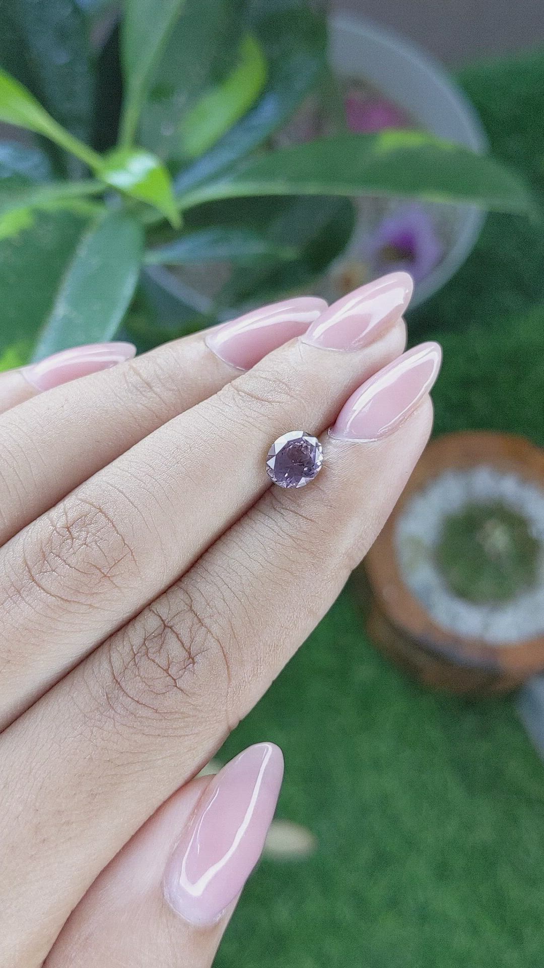 1.45 Ct. Purplish Pink Sapphire from Montana Size Video