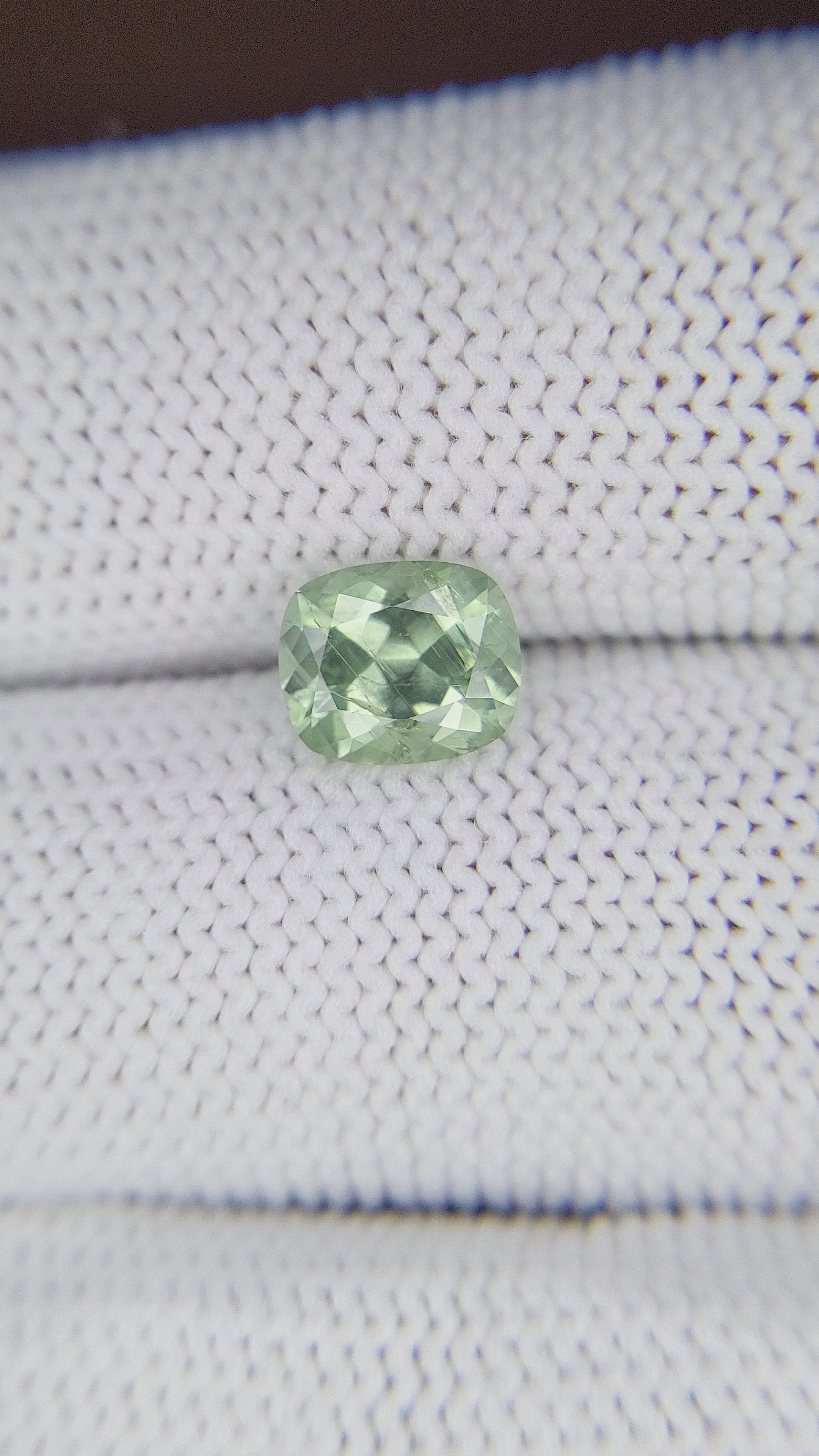 1.85 Ct. Green Sapphire from Montana Size Video